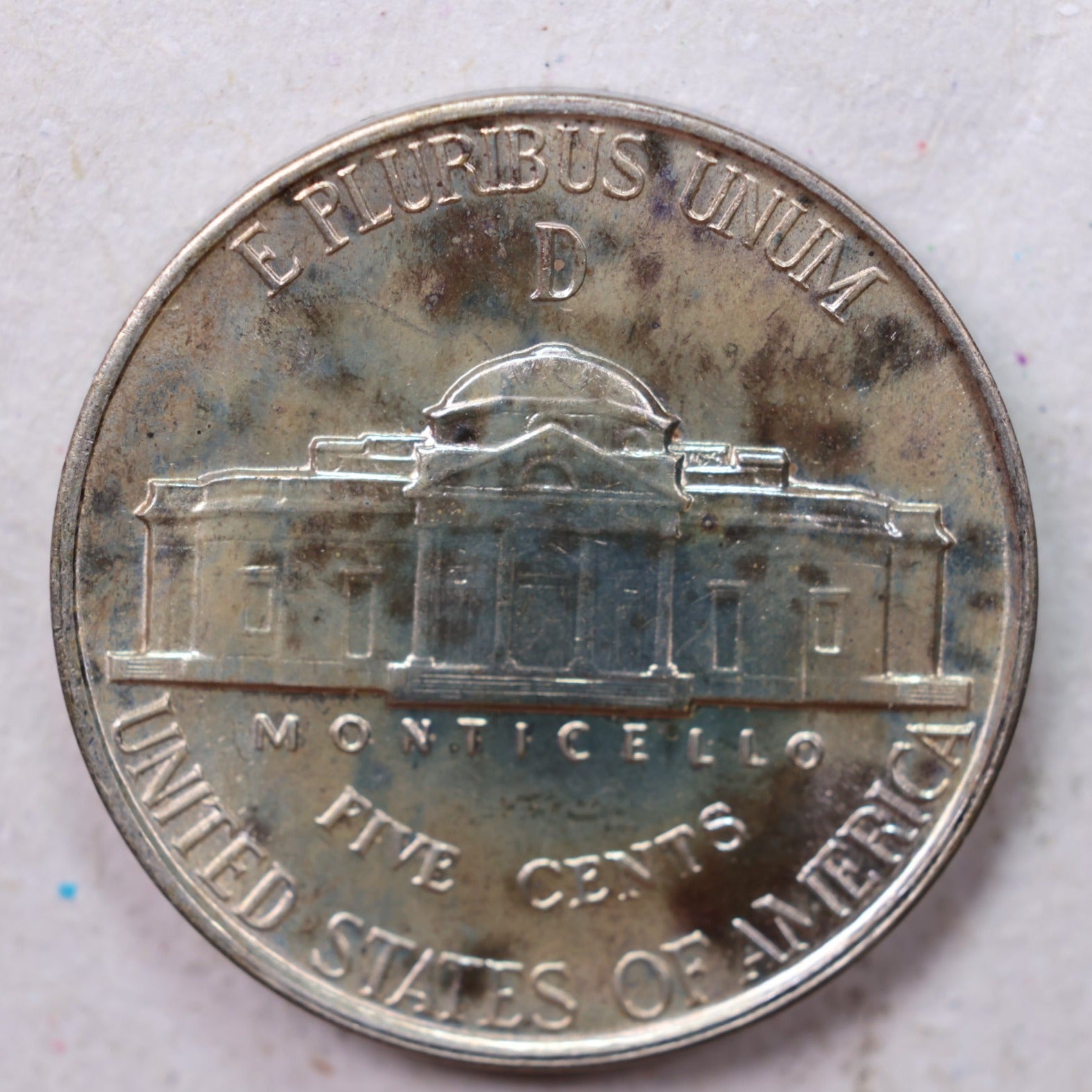 1944-D Jefferson Silver Nickel, Uncirculated coin, Store #UN944D