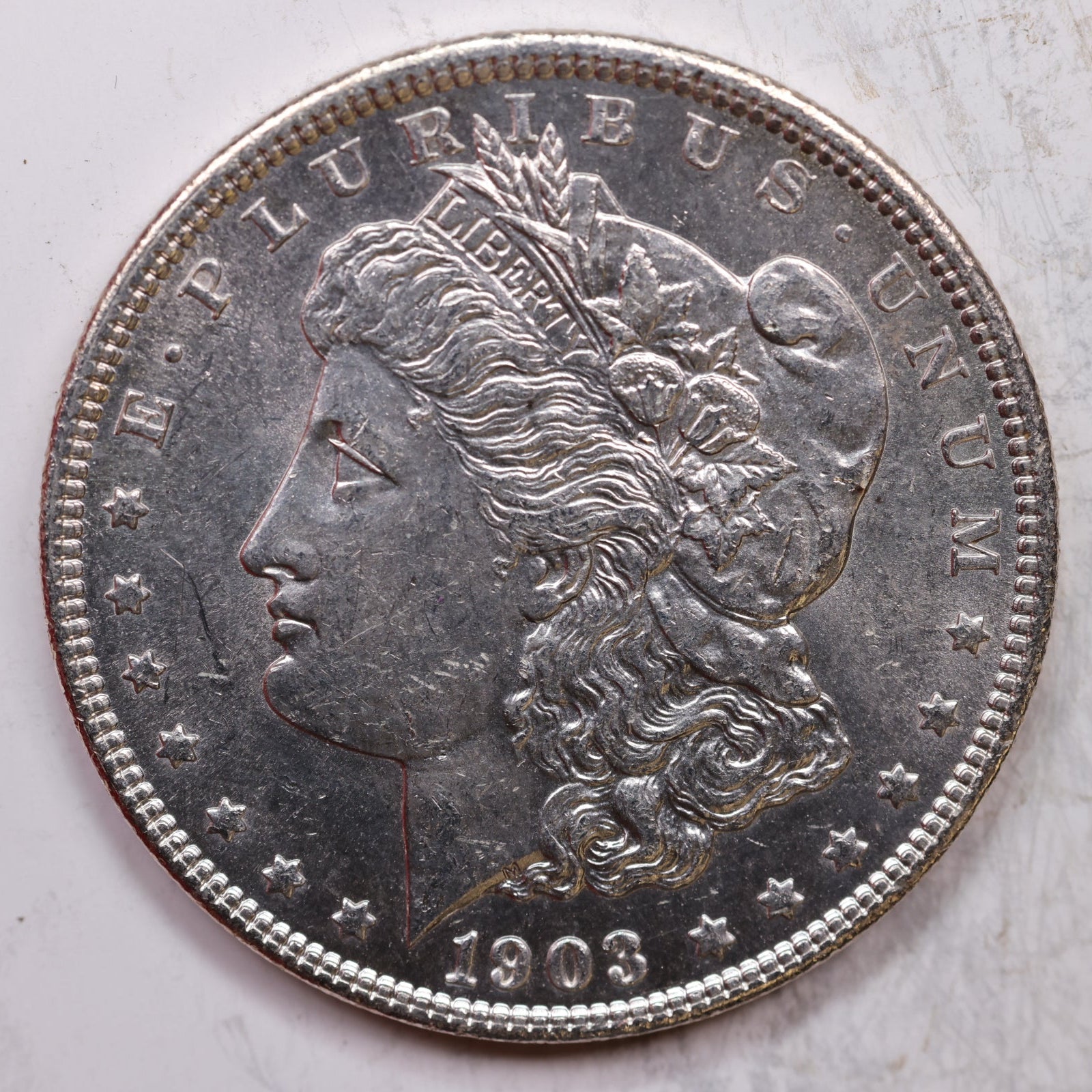 1903 Morgan Silver Dollar, Mint State Uncirculated Coin, Store Sale #DR0246