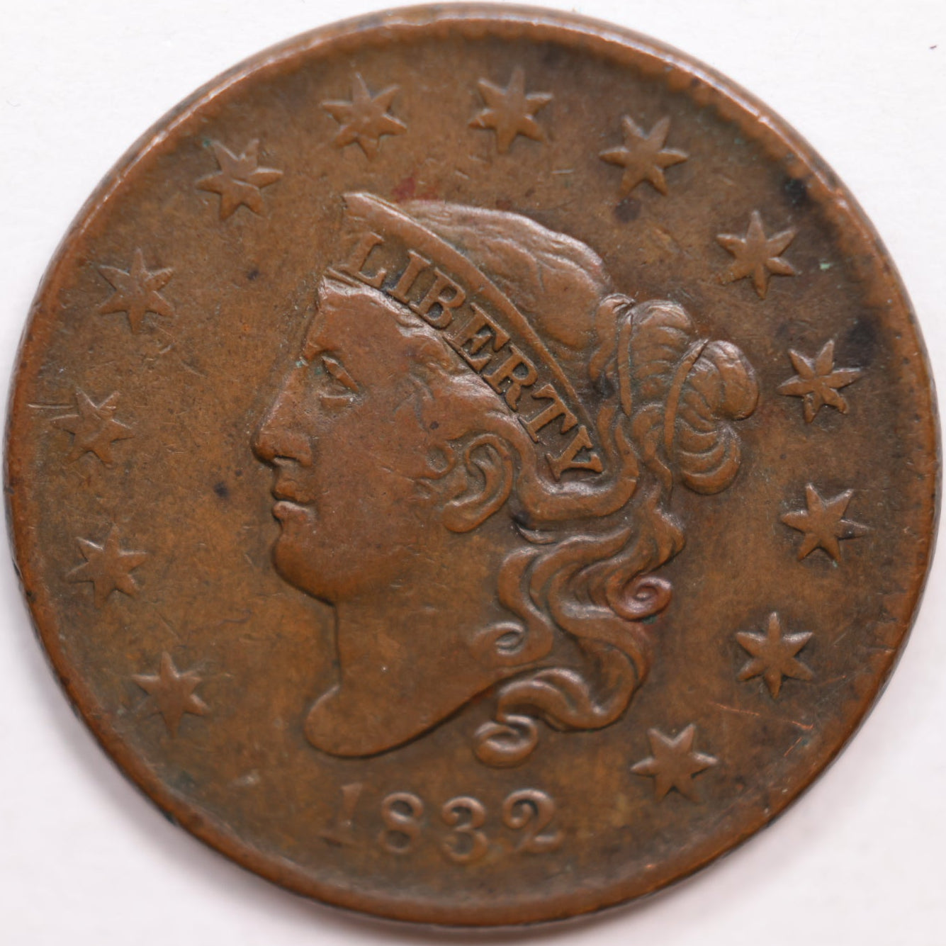 1832 Coronet Large Cent, Very Fine Circulated Coin, Store #CT0896