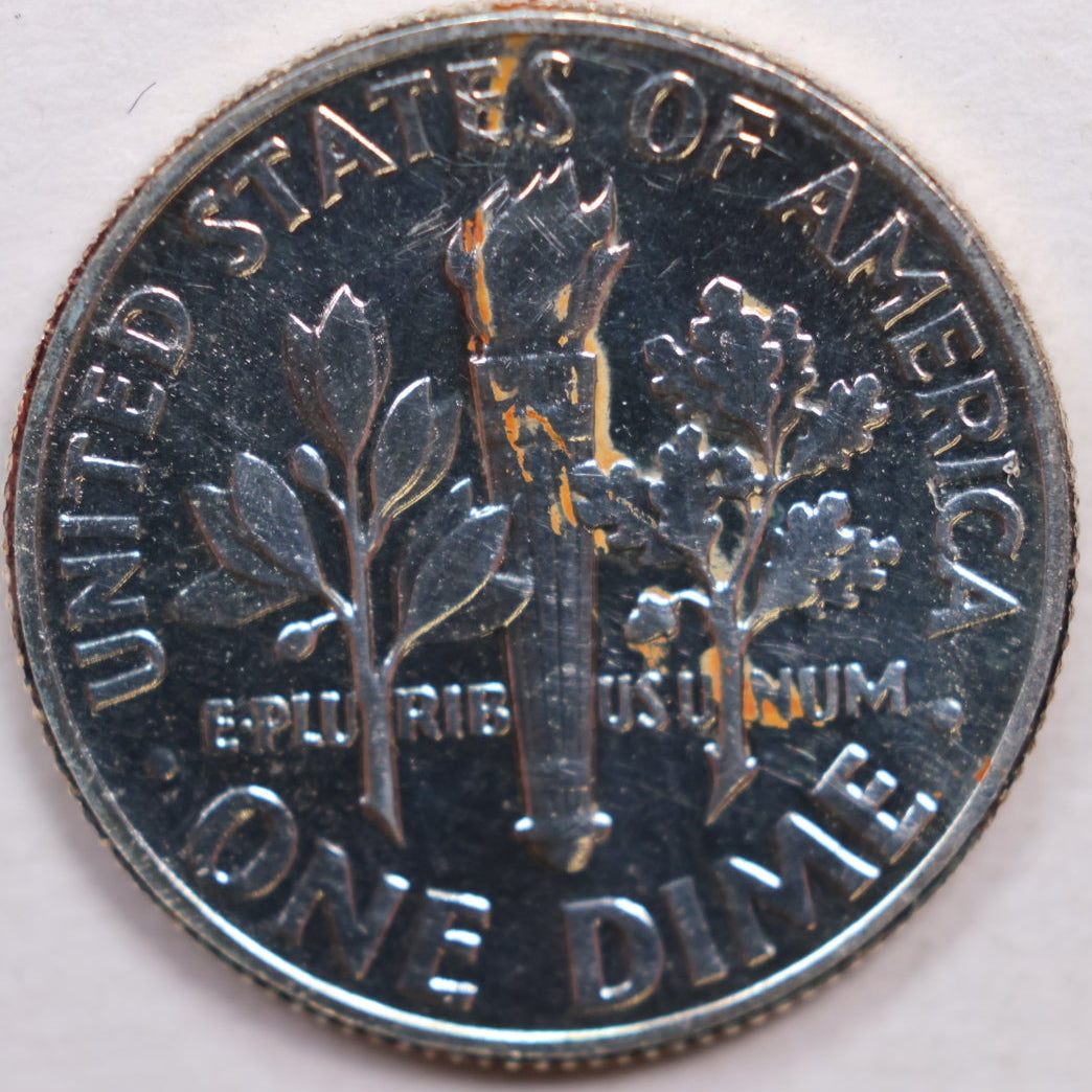 1957 Roosevelt Dime, Uncirculated Gem Proof Coin, Store #DE793