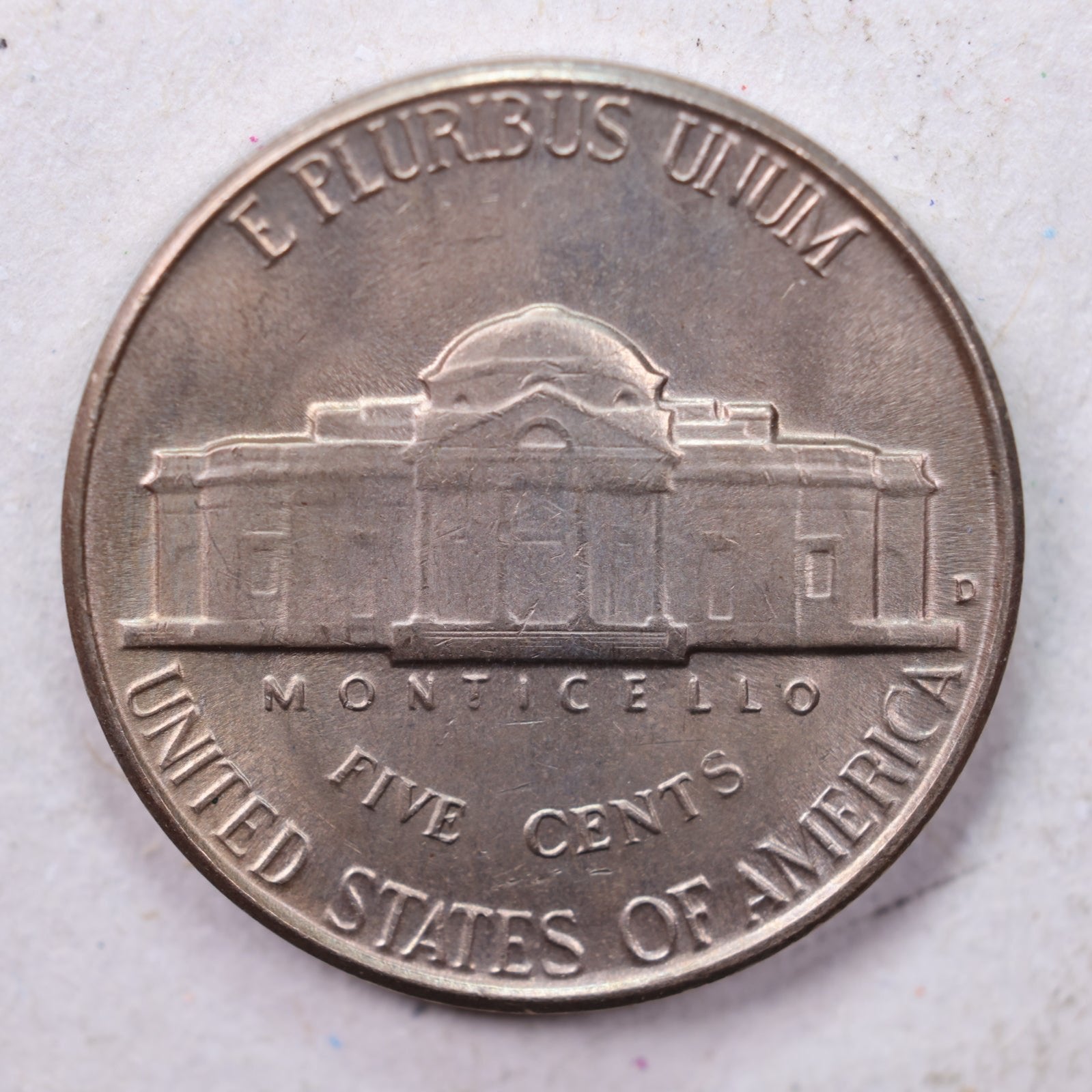 1950-D Jefferson Nickel, Uncirculated coin, Store #UN950D