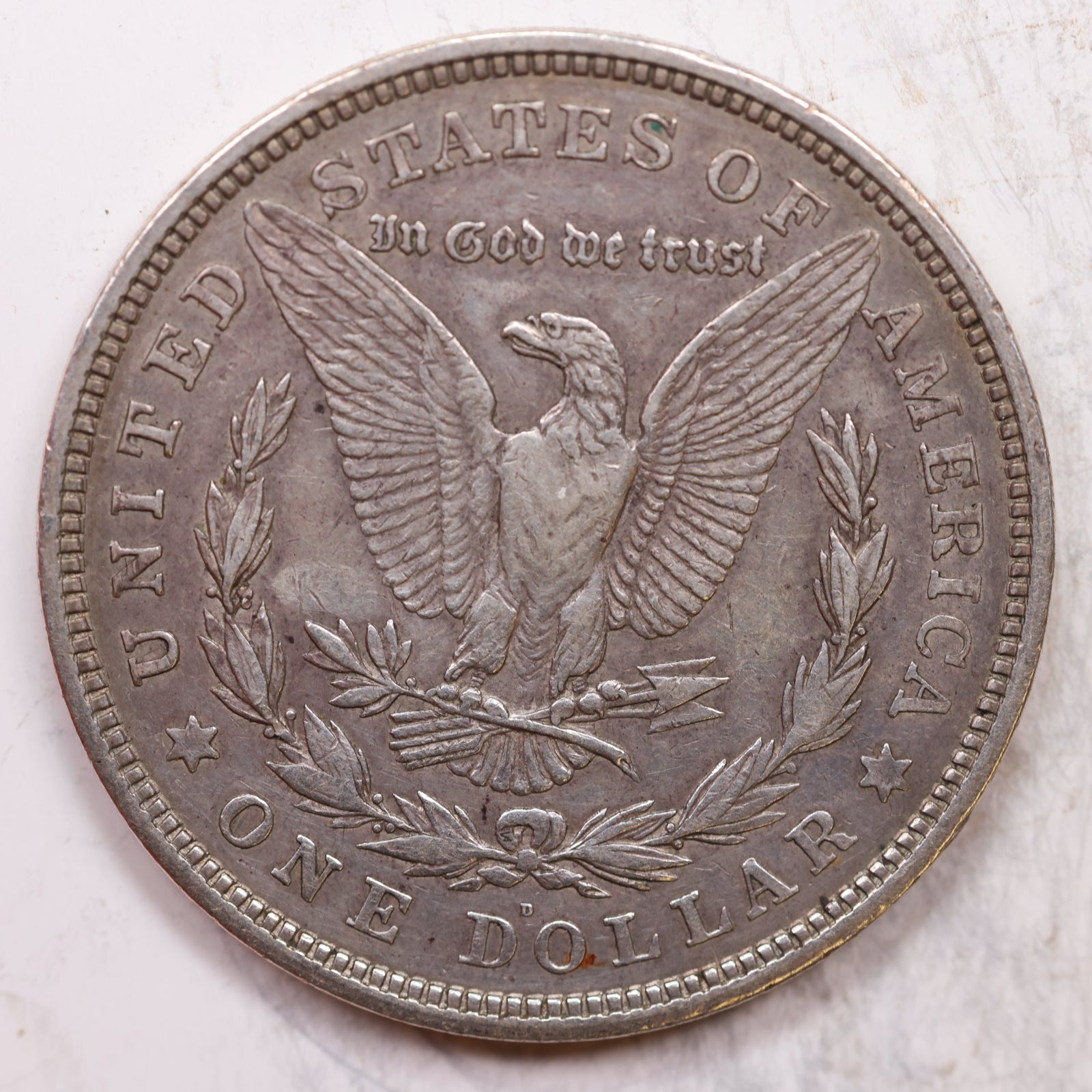 1921-D Morgan Silver Dollar, Very Fine Circulated Coin, Store Sale #DR0273