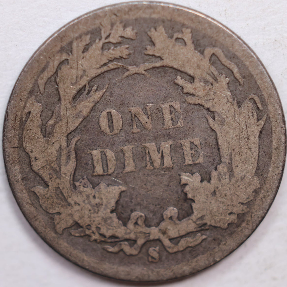1887-S Seated Liberty Dime, Fine Circulated Coin, Store #DE799