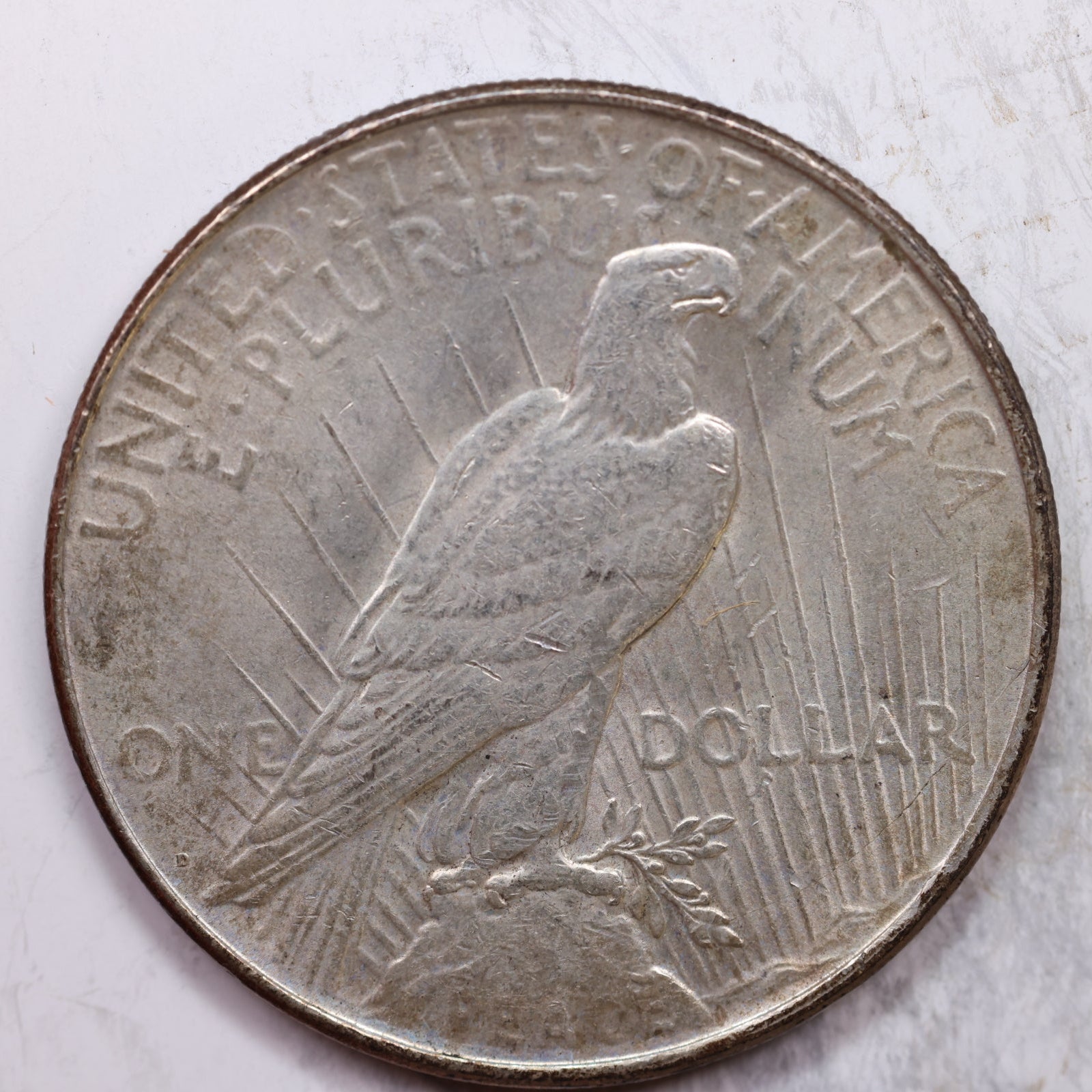 1923-D Peace Silver Dollar, About Uncirculated Coin, Store Sale #DR0310
