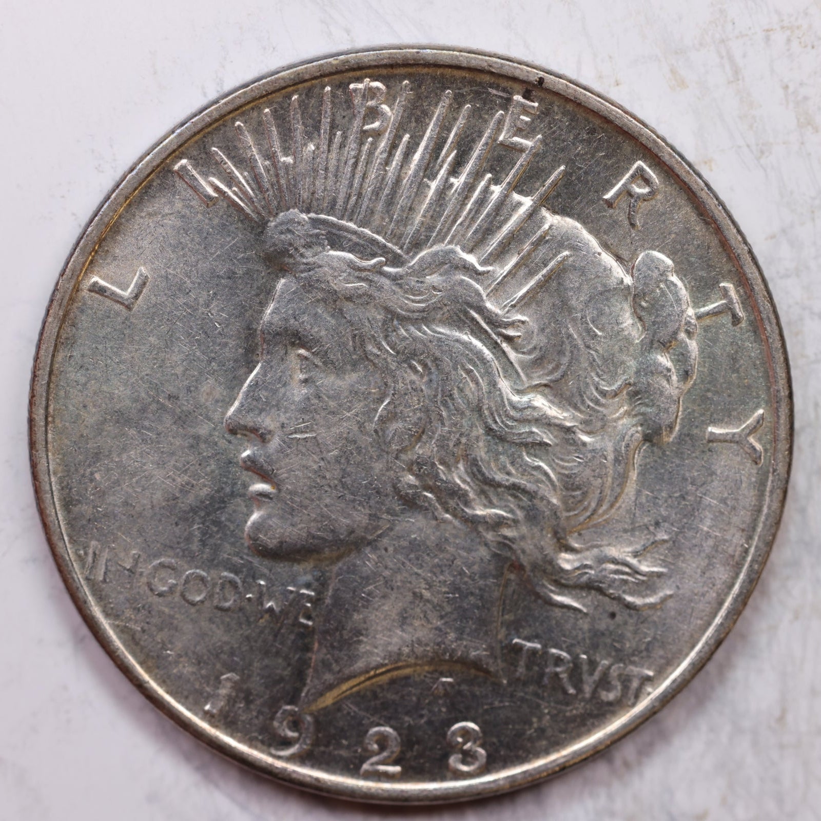 1923-D Peace Silver Dollar, Mint State Uncirculated Coin, Store Sale #DR0313