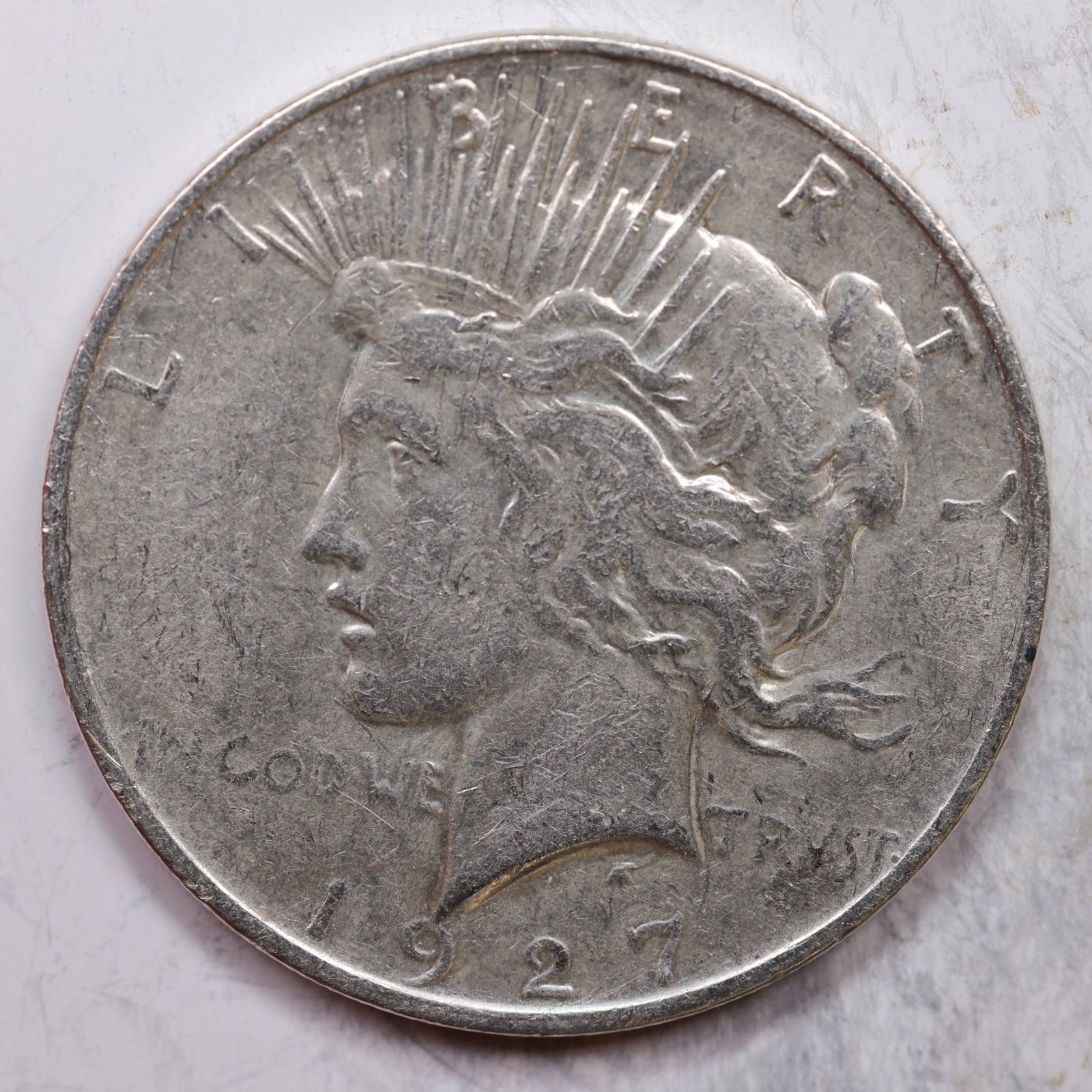 1927-D Peace Dollar, Extra Fine Circulated Coin, Store #DR0340