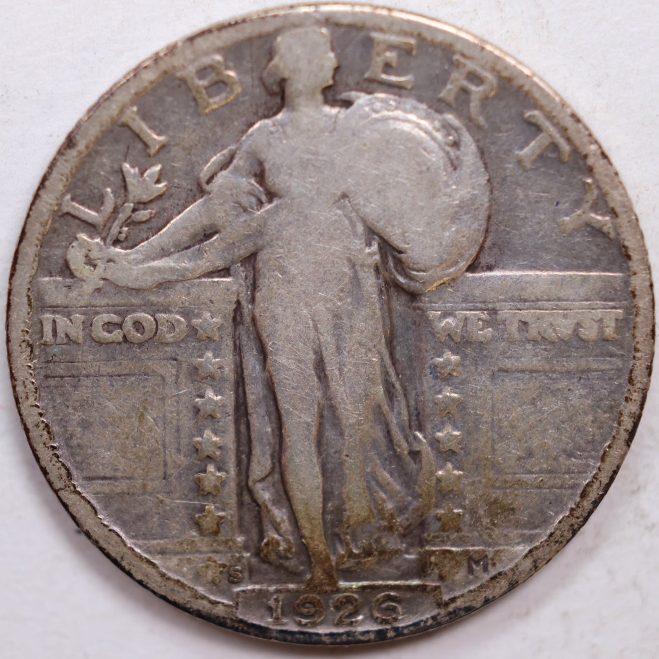 1926-S Standing Liberty Quarter, Fine Circulated Coin, Store #QR1069