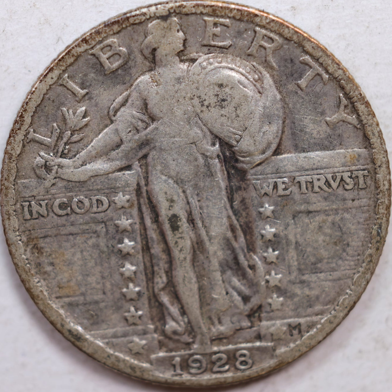 1928 Standing Liberty Quarter, Very Fine Circulated Coin, Store #QR1073