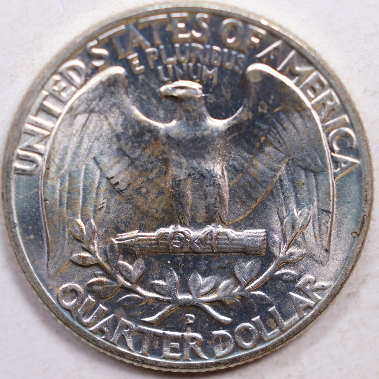 1958-D Washington Quarter, Mint State Uncirculated Coin, Store #QR1093