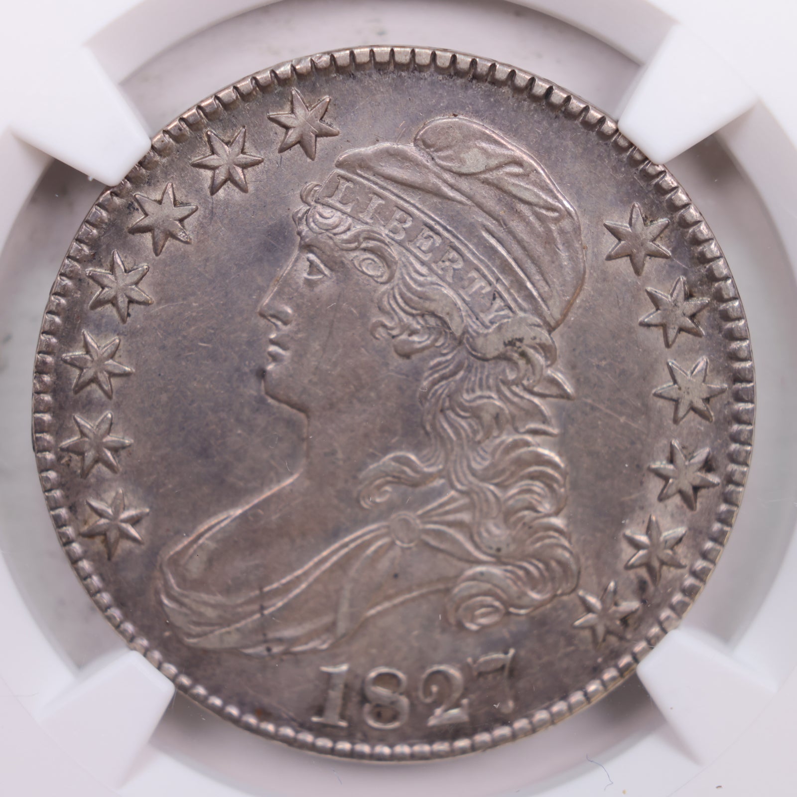 1827 Cap Bust Silver Half Dollar., NGC AU-55., Store #GHR0001