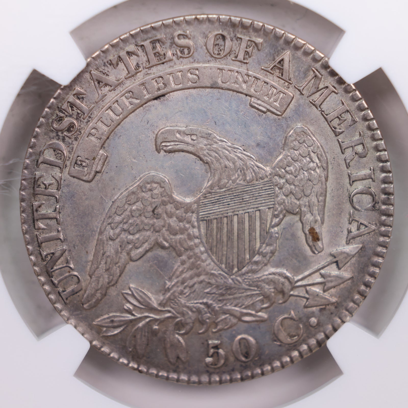 1827 Cap Bust Silver Half Dollar., NGC AU-55., Store #GHR0001