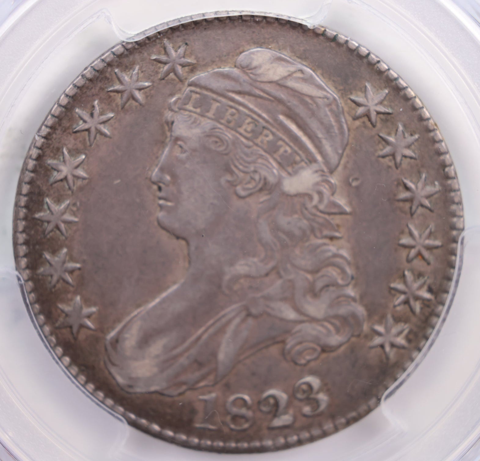 1823 Cap Bust Half Dollar., PCGS VF35., Store #GHR0003