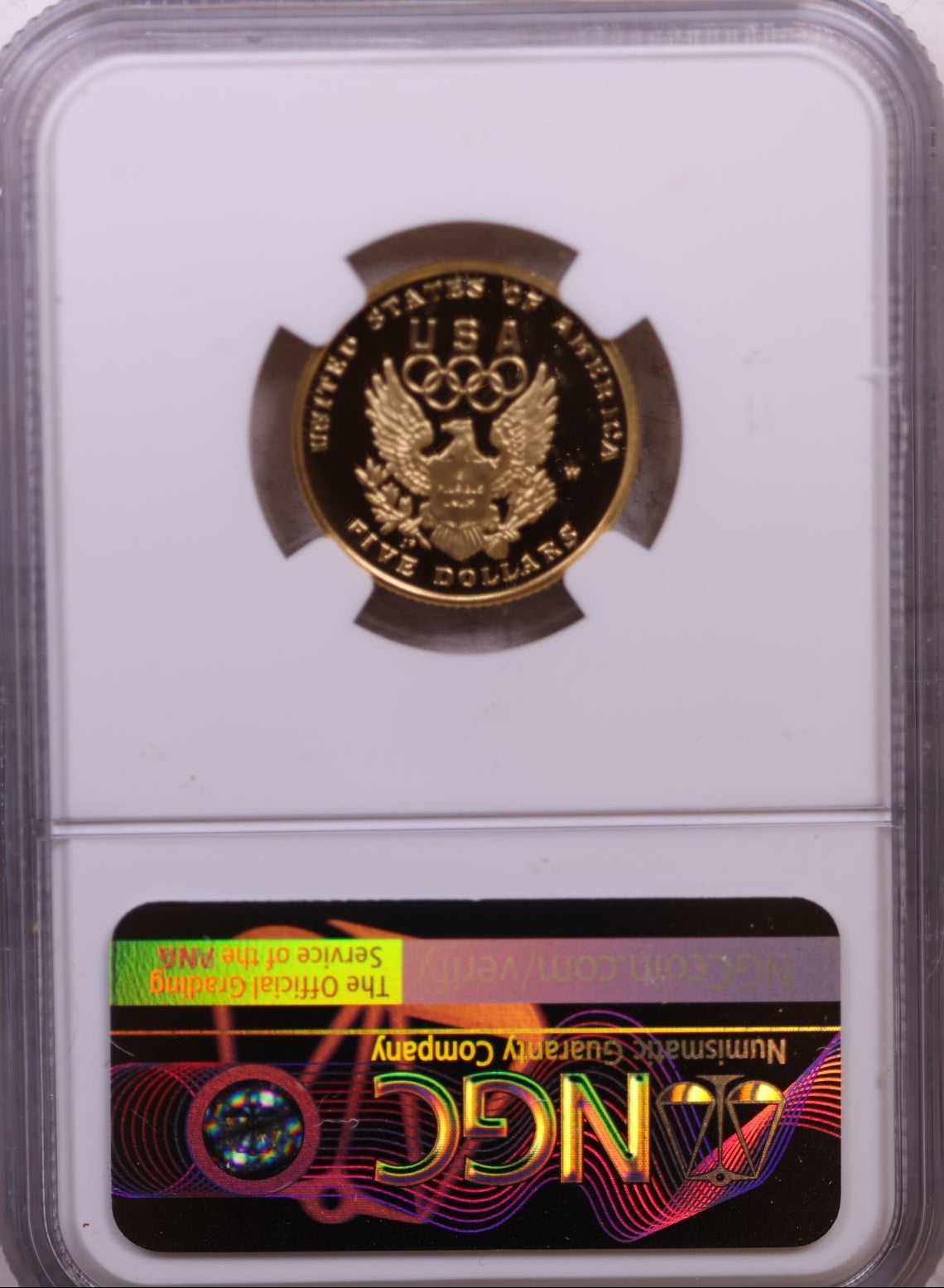 1992-W $5, Gold Commemorative, Proof Strike, NGC PF-70, Store #GMC005.