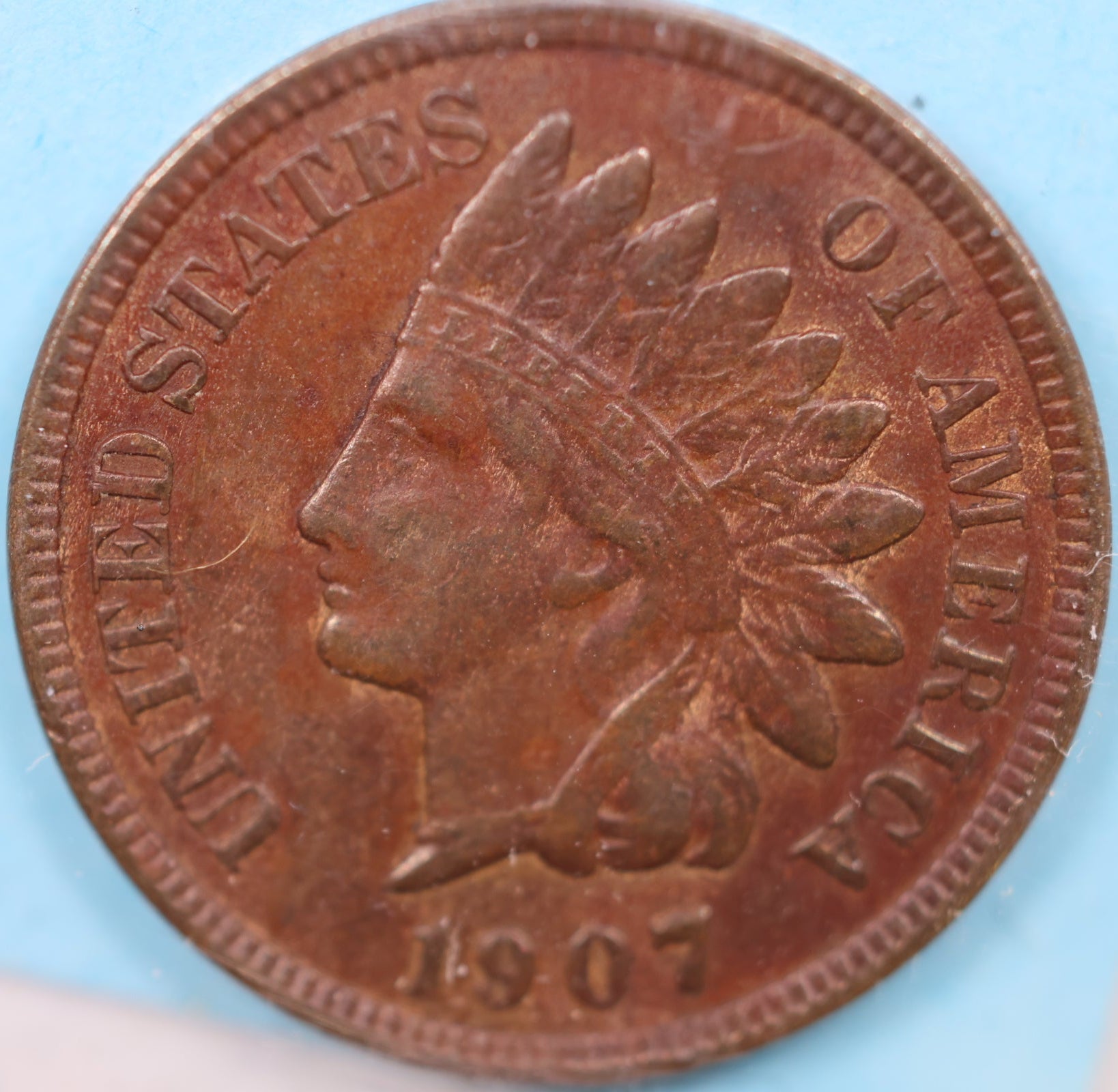 1907 Indian Head Cent, Extra Fine Circulated Coin, Store #CT0914