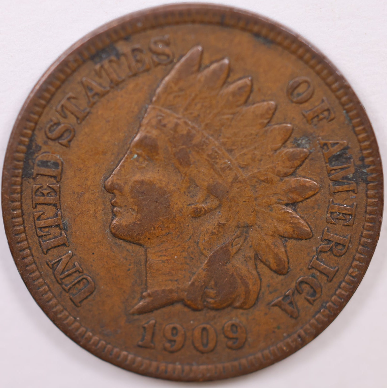 1909 Indian Head Cent, Very Fine Circulated Coin, Store #CT0915