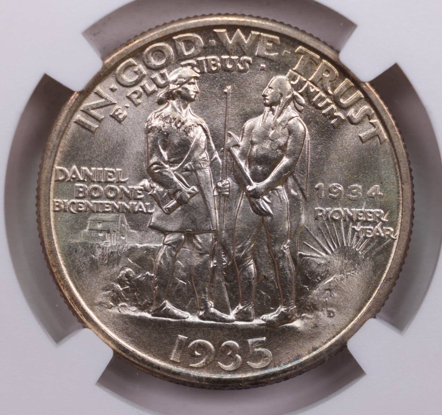 1935-D Boone Silver Commemorative., NGC MS-67., Store #GEC005