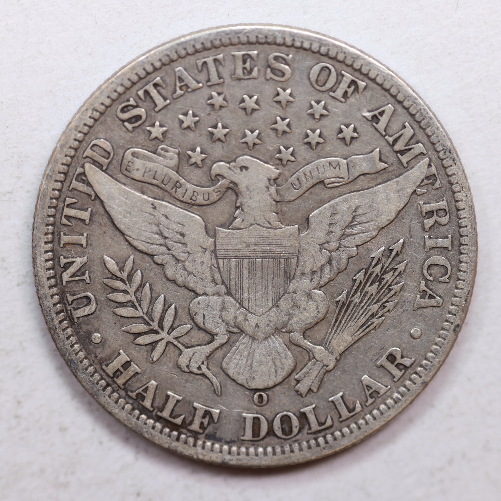 1896-O Barber Silver Half Dollar, Fine Plus Circulated Coin, Store SALE #HR1059.