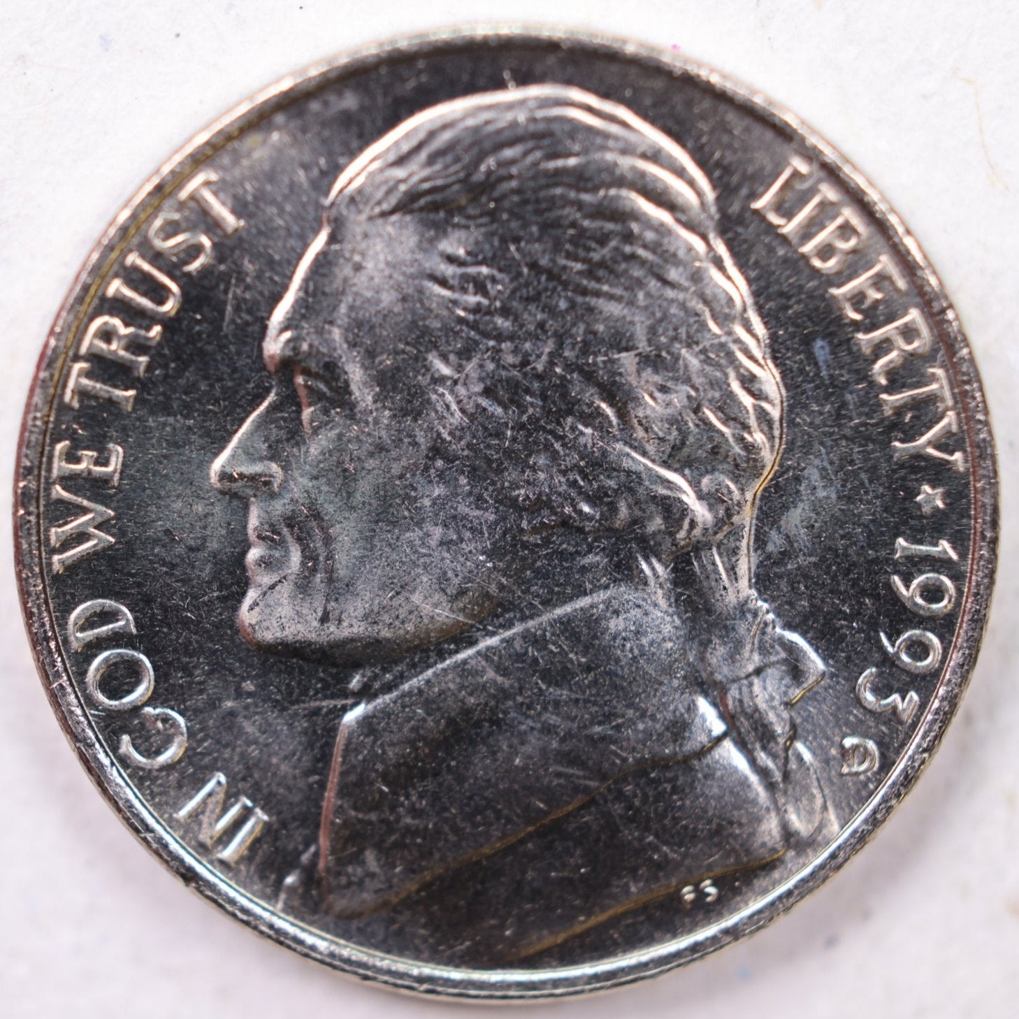 1993-D Jefferson Nickel, Uncirculated coin, Store #UN993D