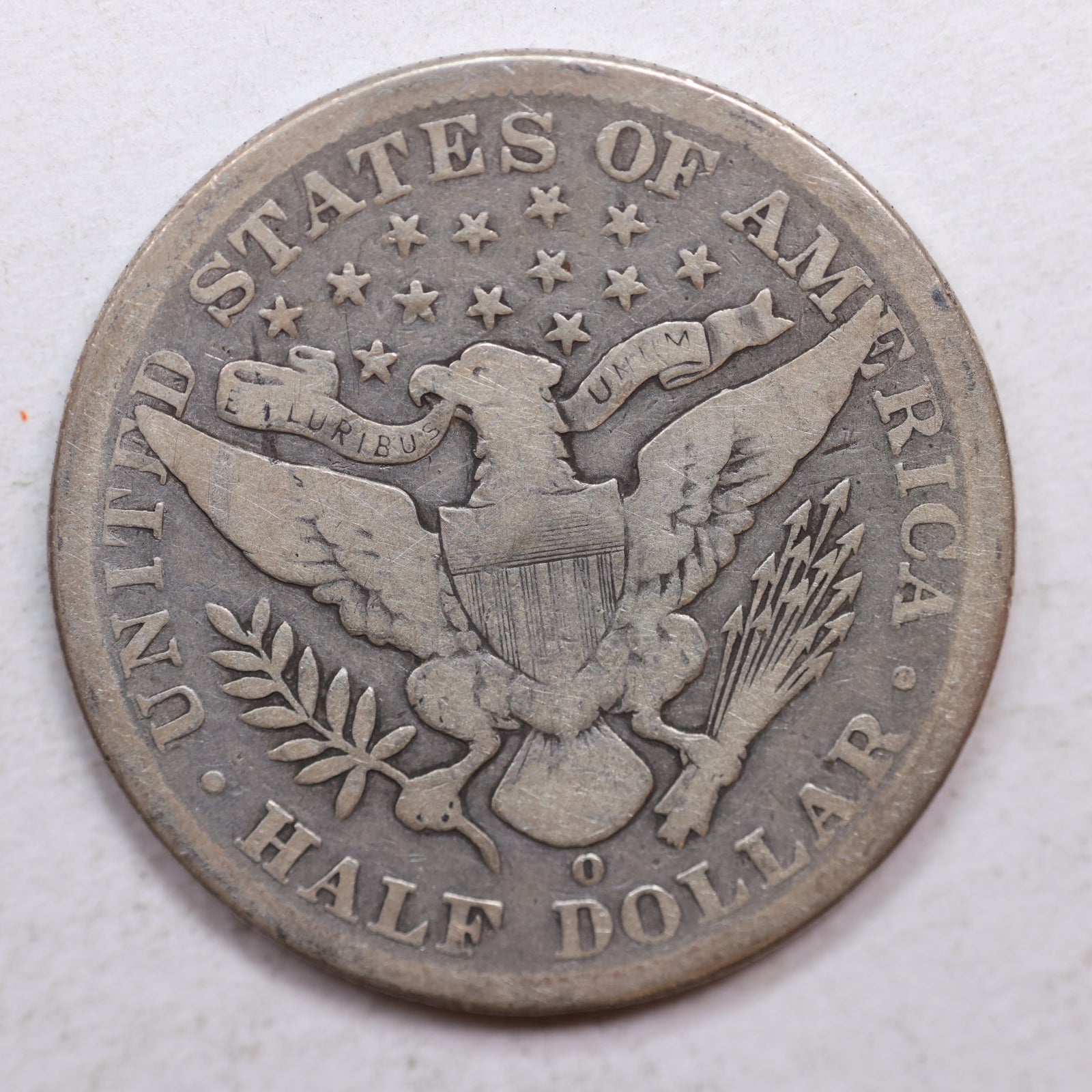 1897-O Barber Silver Half Dollar, VERY Good Circulated Coin, Store SALE #HR1062.