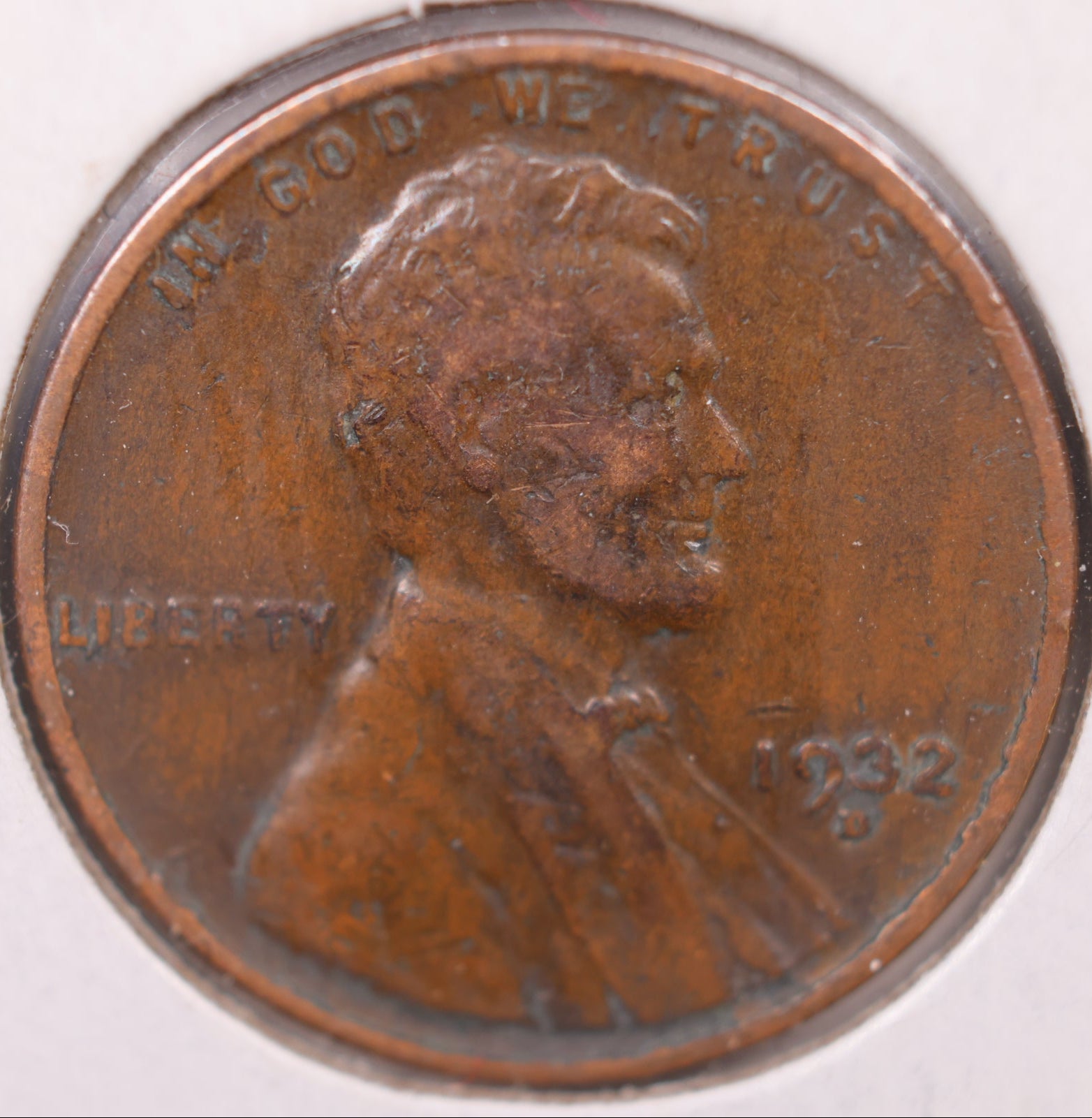 1932 D Lincoln Cent, About Uncirculated Coin, Store #CT0932