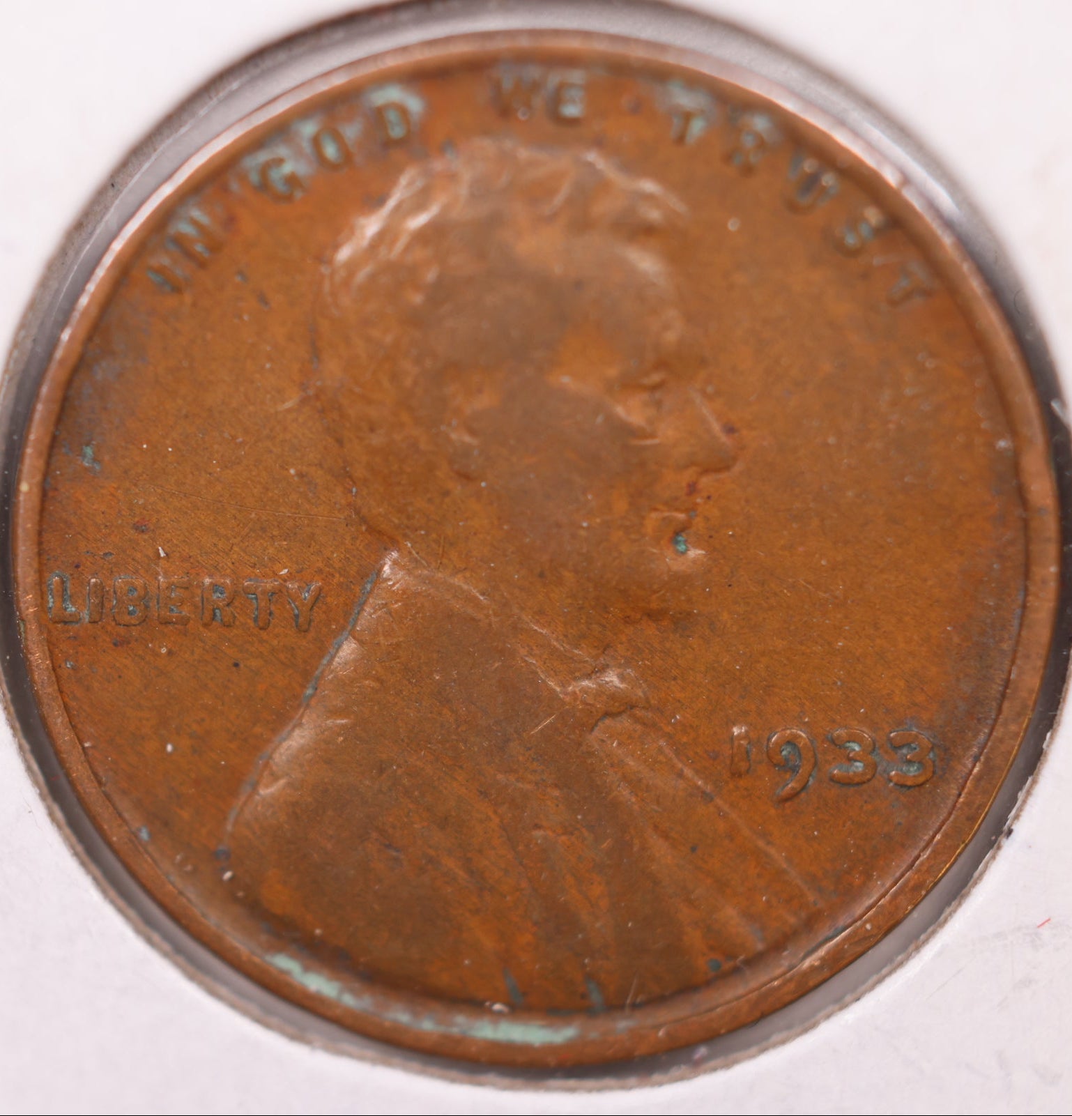1933 Lincoln Cent, About Uncirculated Coin, Store #CT0934