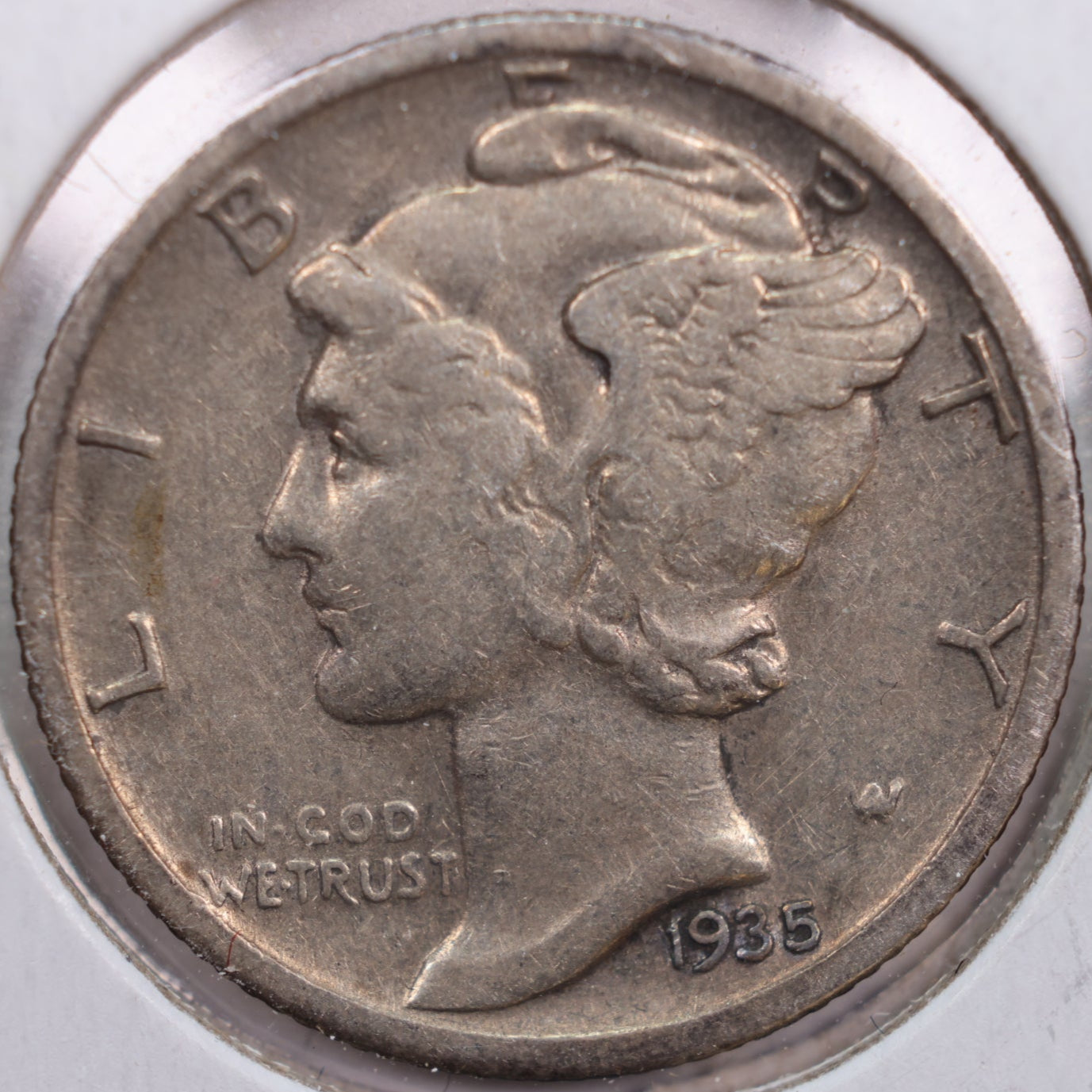 1935-S Mercury Dime, Very Fine+ Circulated Coin, Store #DE0121