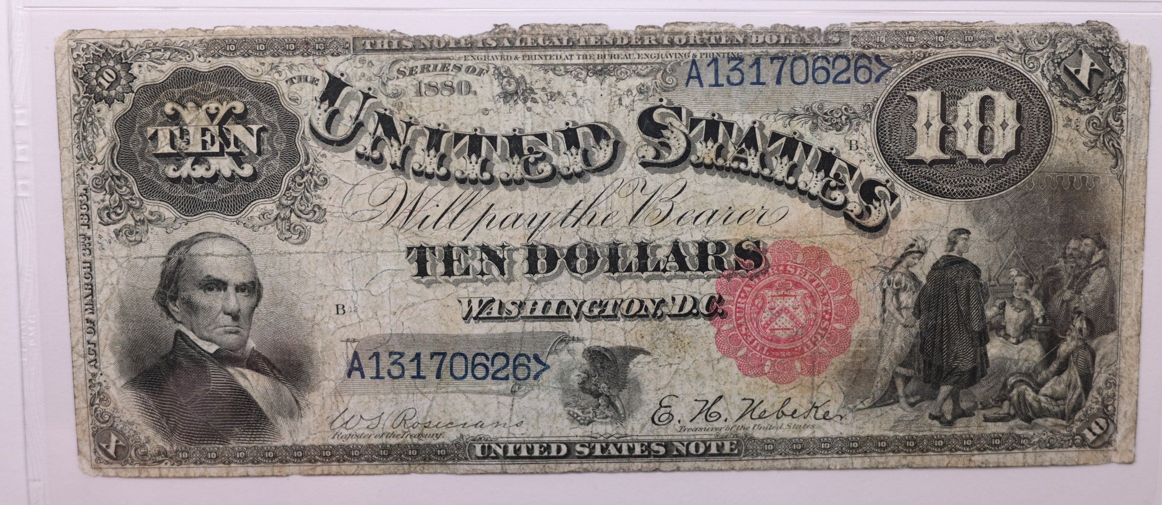1880 $10., Legal Tender Note., Fr. 110., PMG F-12., Store Sale #GLT025