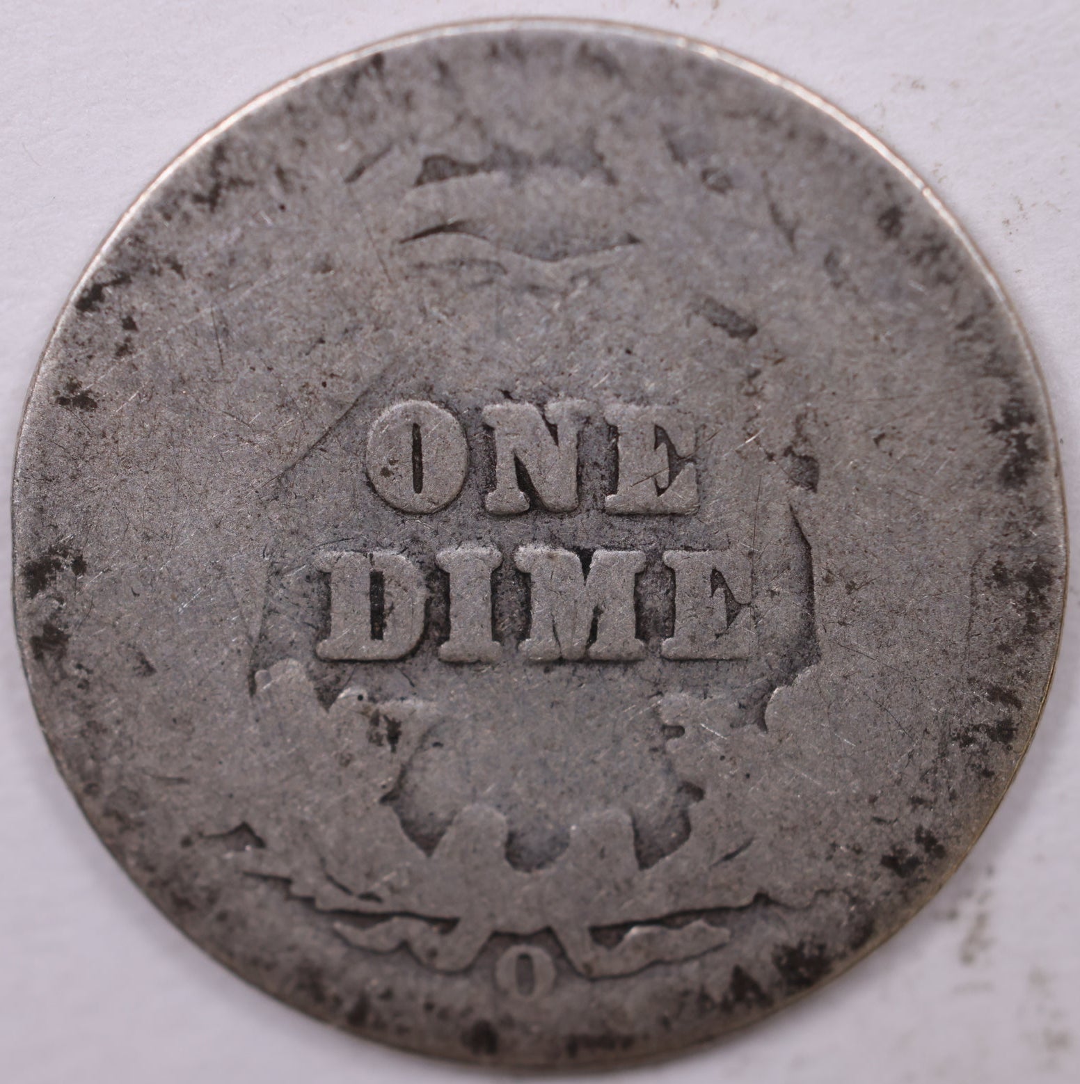 1907 O Barber Dime, About Good Circulated Coin, Store #DE0810