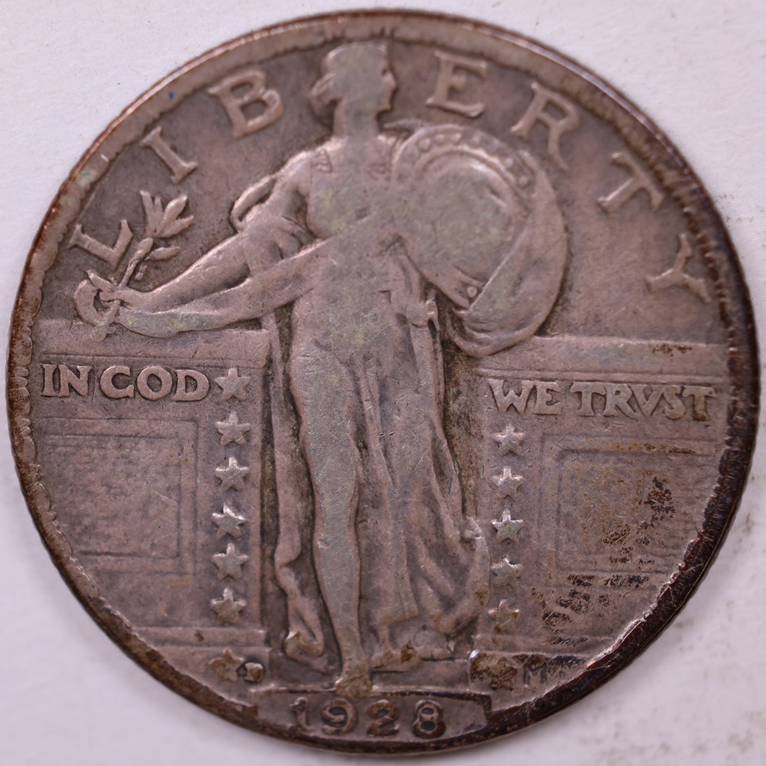 1928 D Standing Liberty Quarter, Very Fine Circulated Coin, Store #QR1134