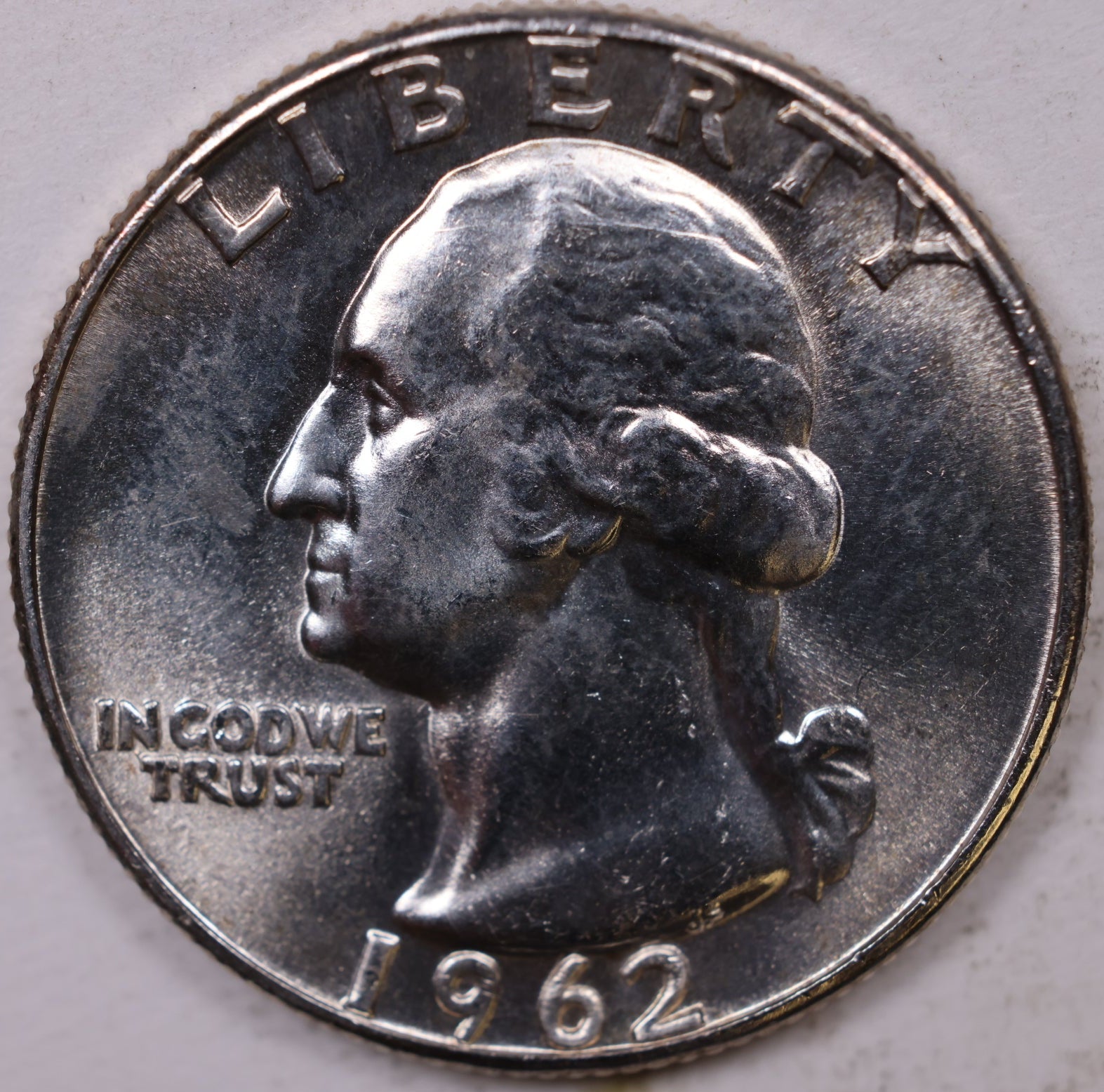 1962 Washington Quarter, Mint State Uncirculated Coin, Store #QR1149