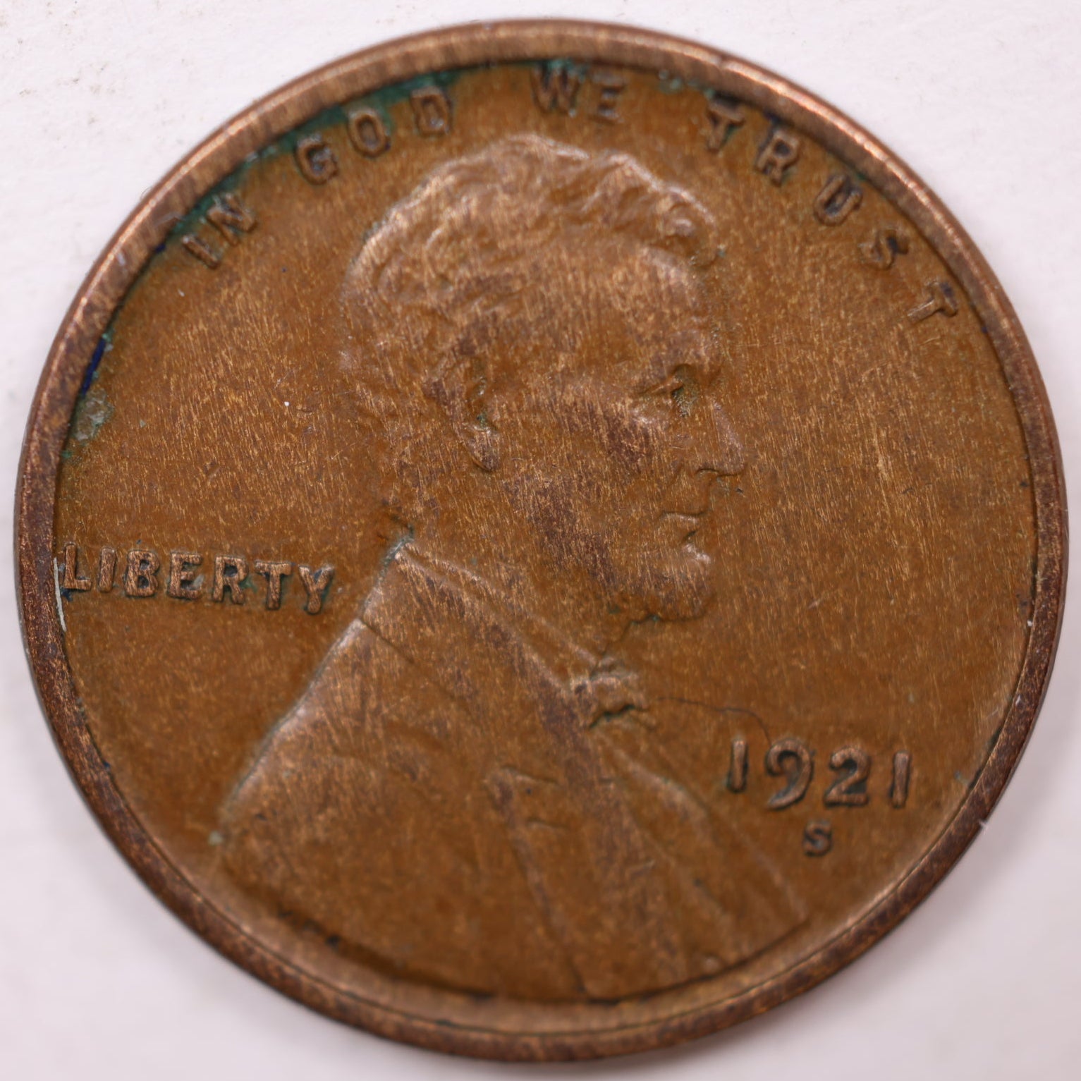 1921 S Lincoln Wheat Cent, Very Fine# Circulated Coin, Store #CT0961