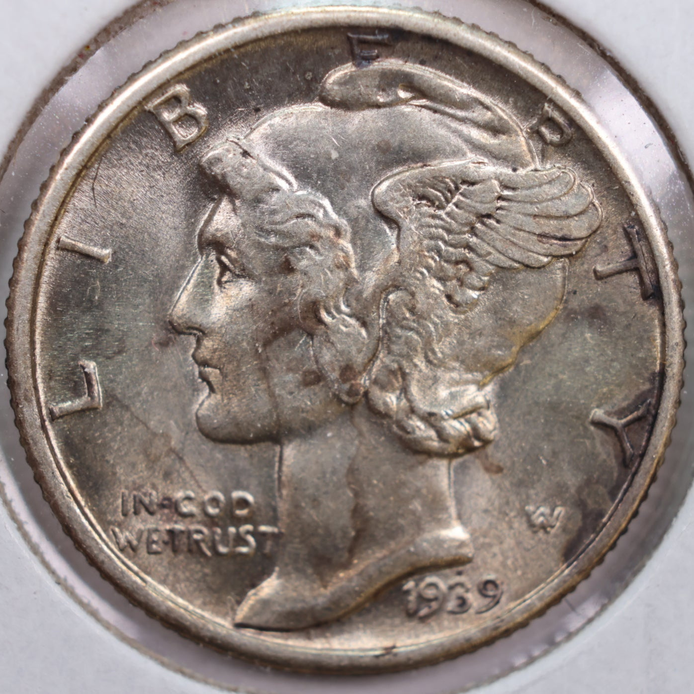 1939 Mercury Dime, Mint State Uncirculated Coin, Store #DE0178