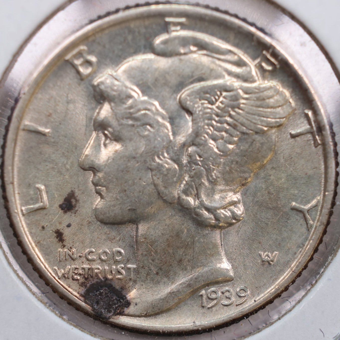 1939 Mercury Dime, Mint State Uncirculated Coin, Store #DE0179