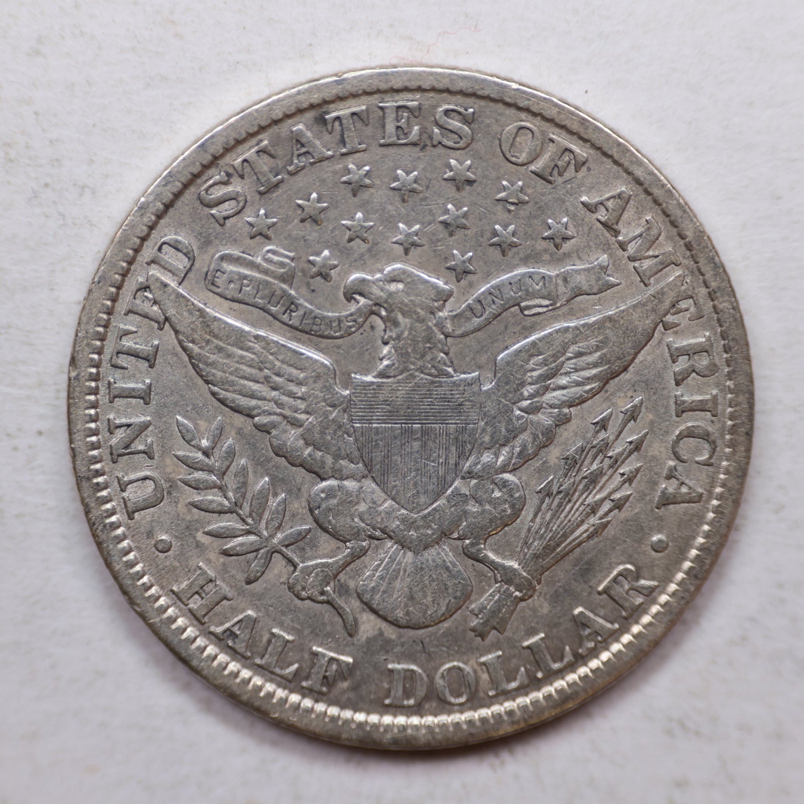 1907 Barber Silver Half Dollar, Very Fine Circulated Coin, Store SALE #HR1093.