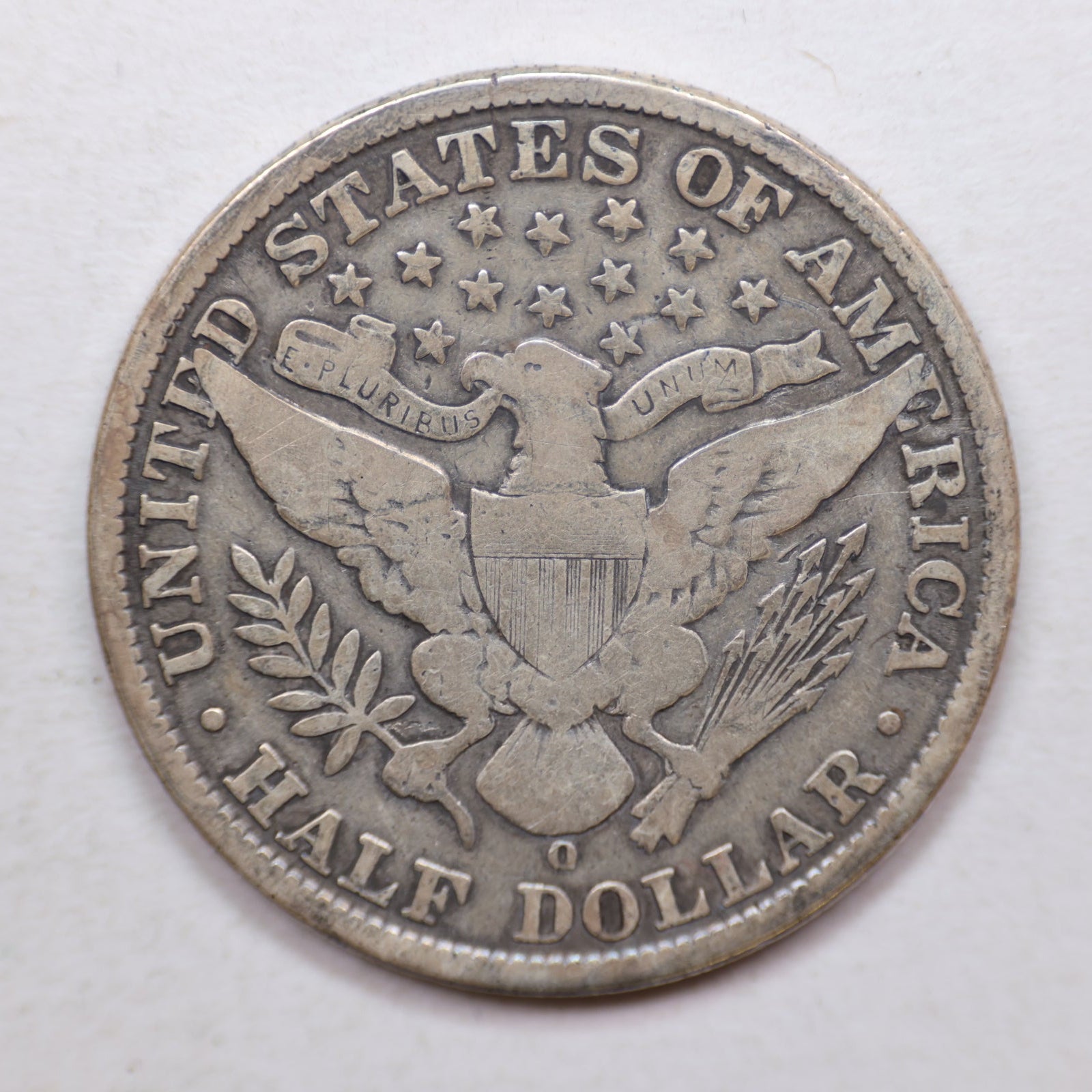 1909-O Barber Silver Half Dollar, Nice Very Good Circulated Coin, Store Sale #HR1101.