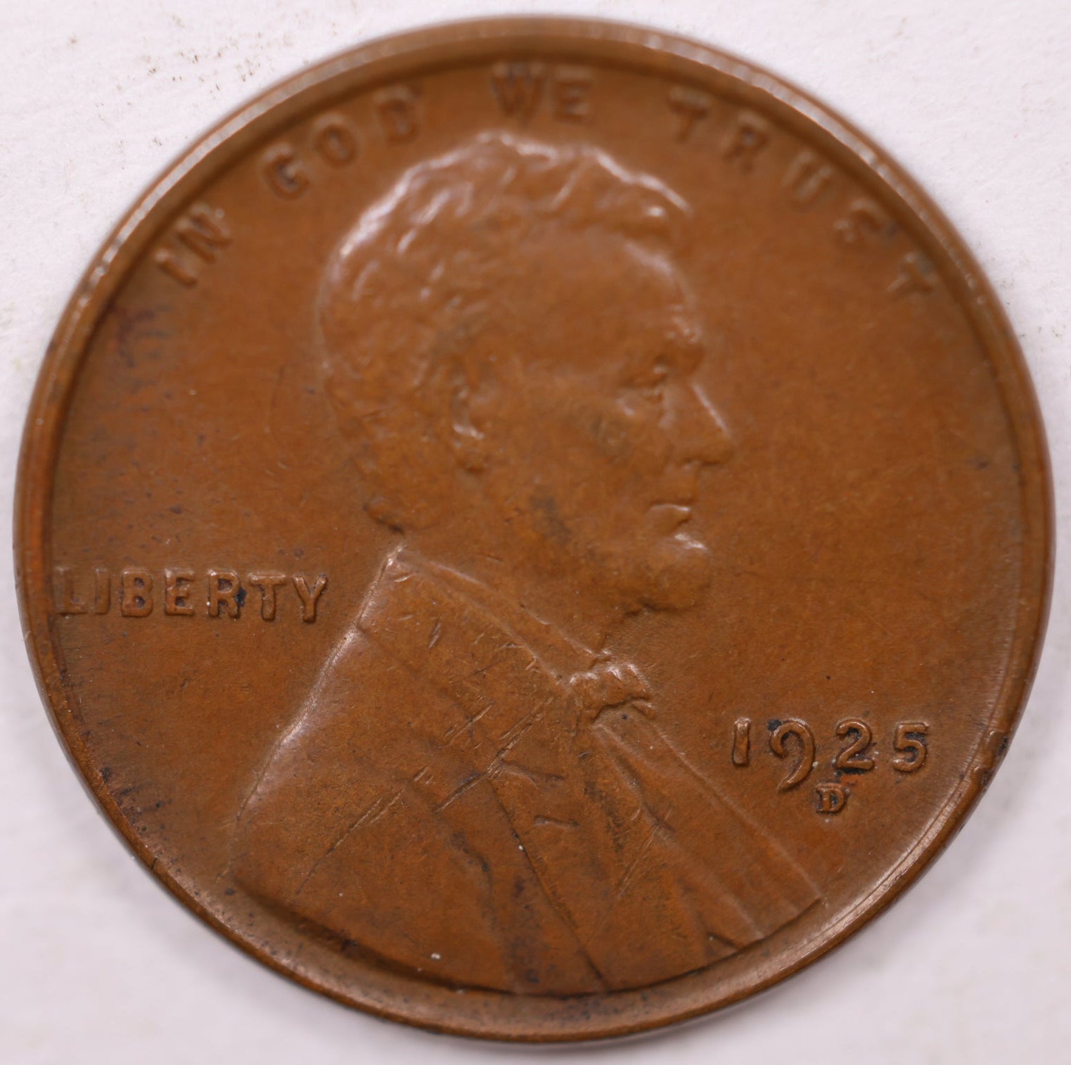 1925 D Lincoln Cent, About Uncirculated Coin, Store #CT0977
