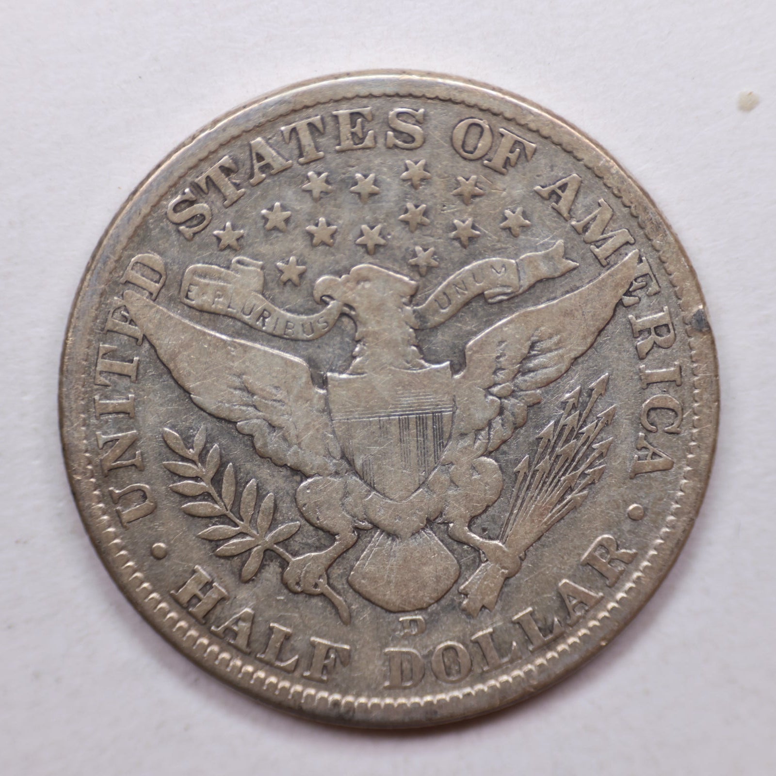 1912-S Barber Silver Half Dollar, Nice Fine Plus Circulated Coin, Store Sale #HR1109.