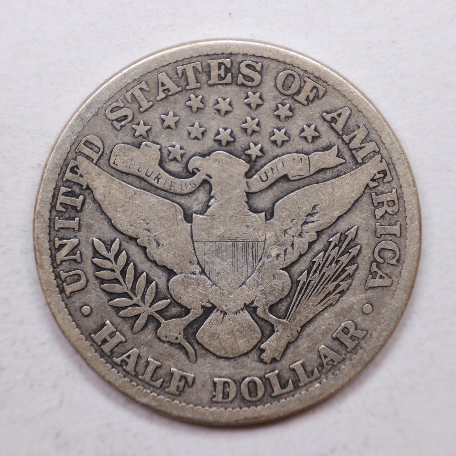 1914 Barber Silver Half Dollar, Very Good Circulated Coin, Store #HR1114