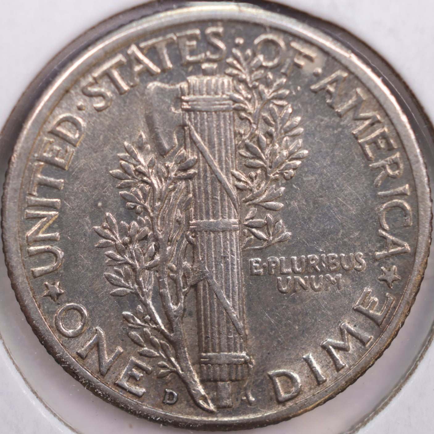 1942-D Mercury Dime, About Uncirculated+ Coin, Store #DE0229