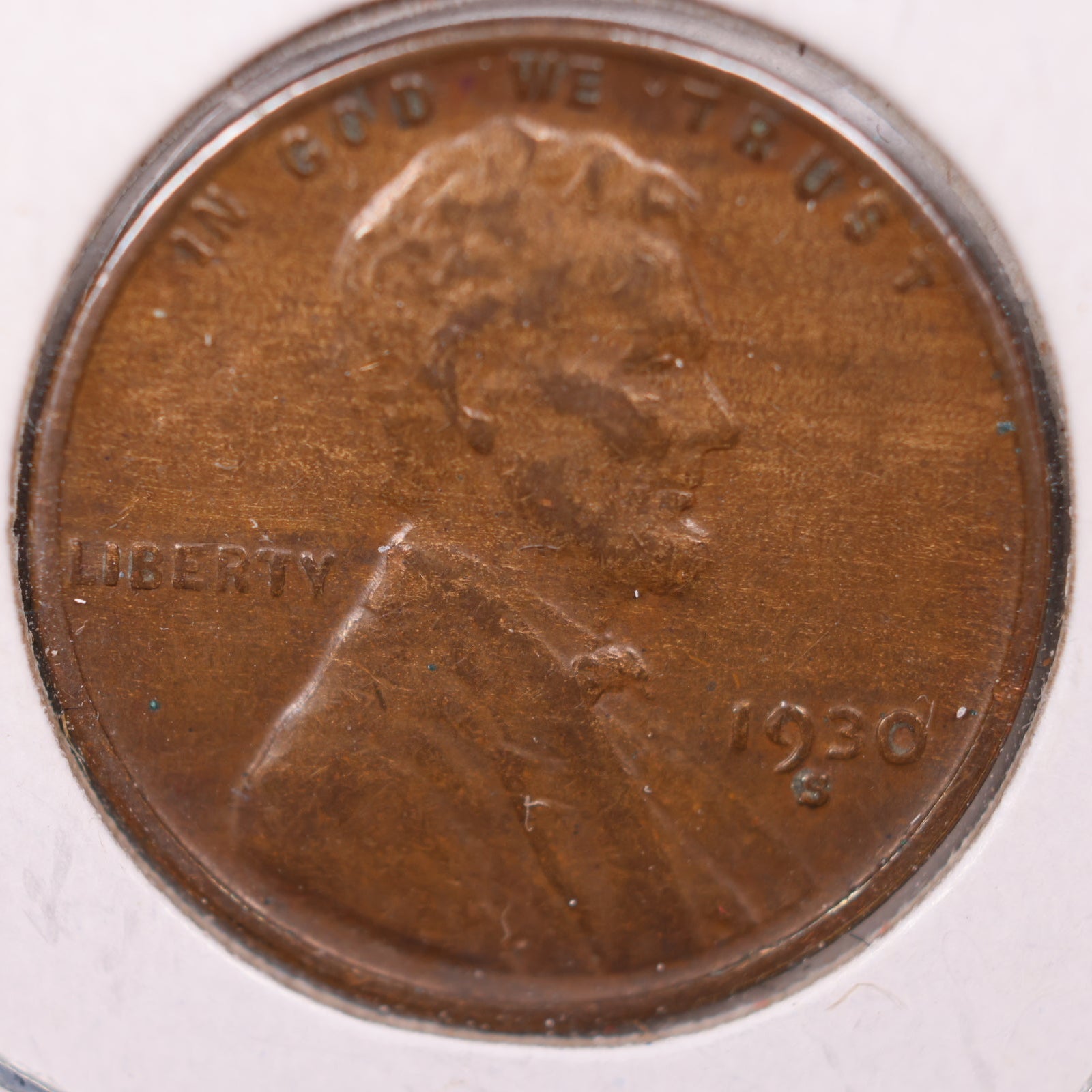 1930-S Lincoln Cent, About Uncirculated Coin, Store #CT10137