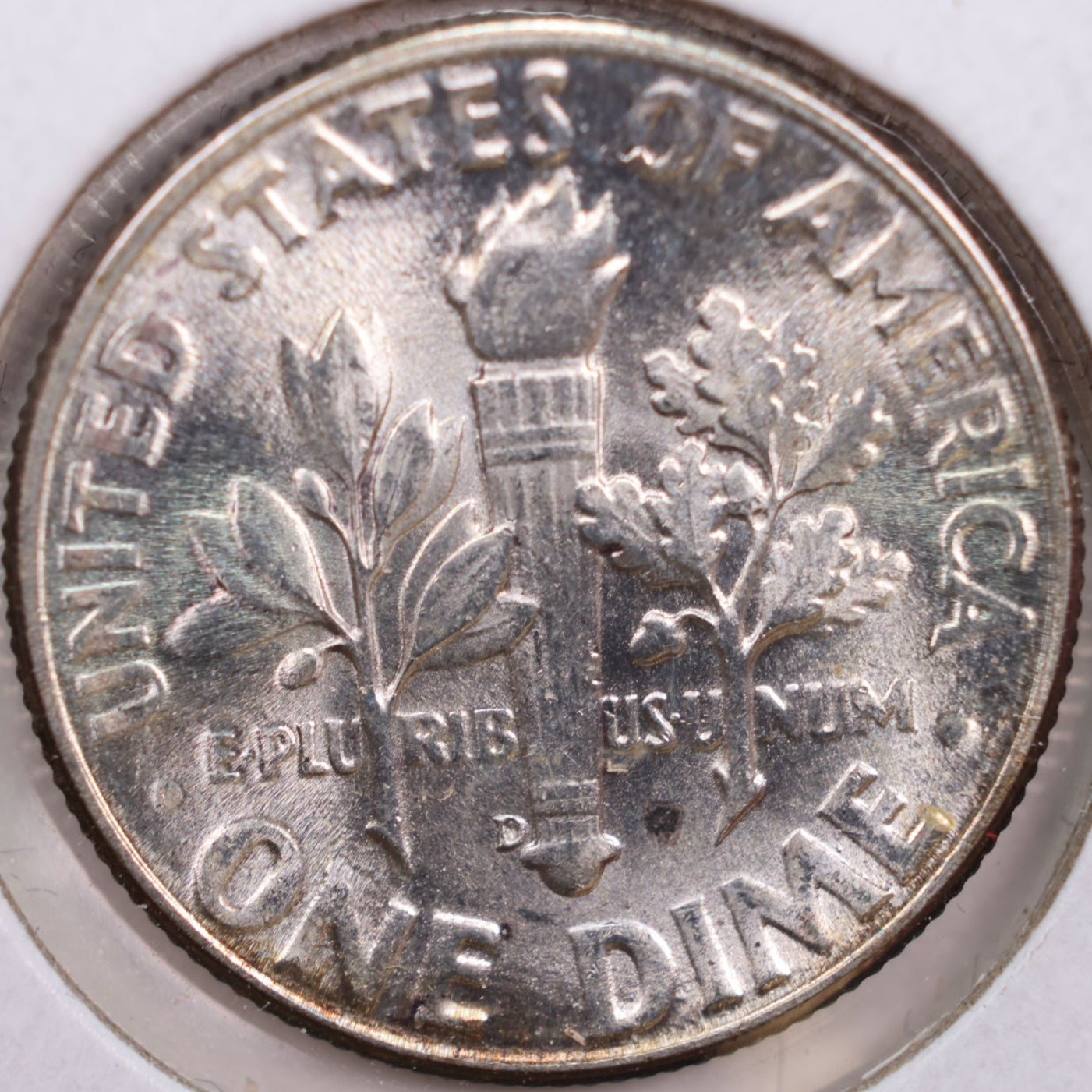 1946-D Roosevelt Silver Dime, Mint State Uncirculated Coin, Store #DE0261