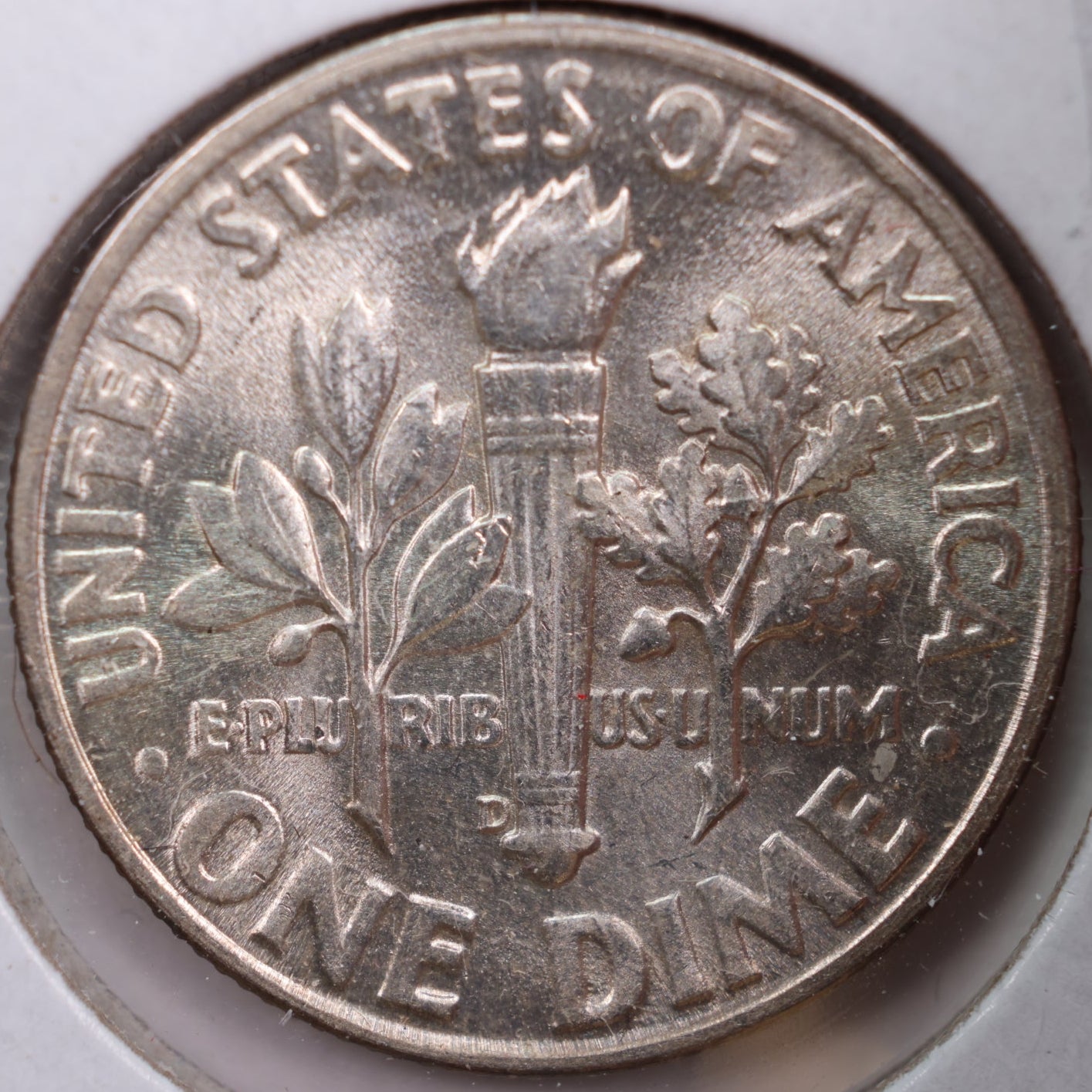 1946-D Roosevelt Silver Dime, Mint State Uncirculated Coin, Store #DE0262