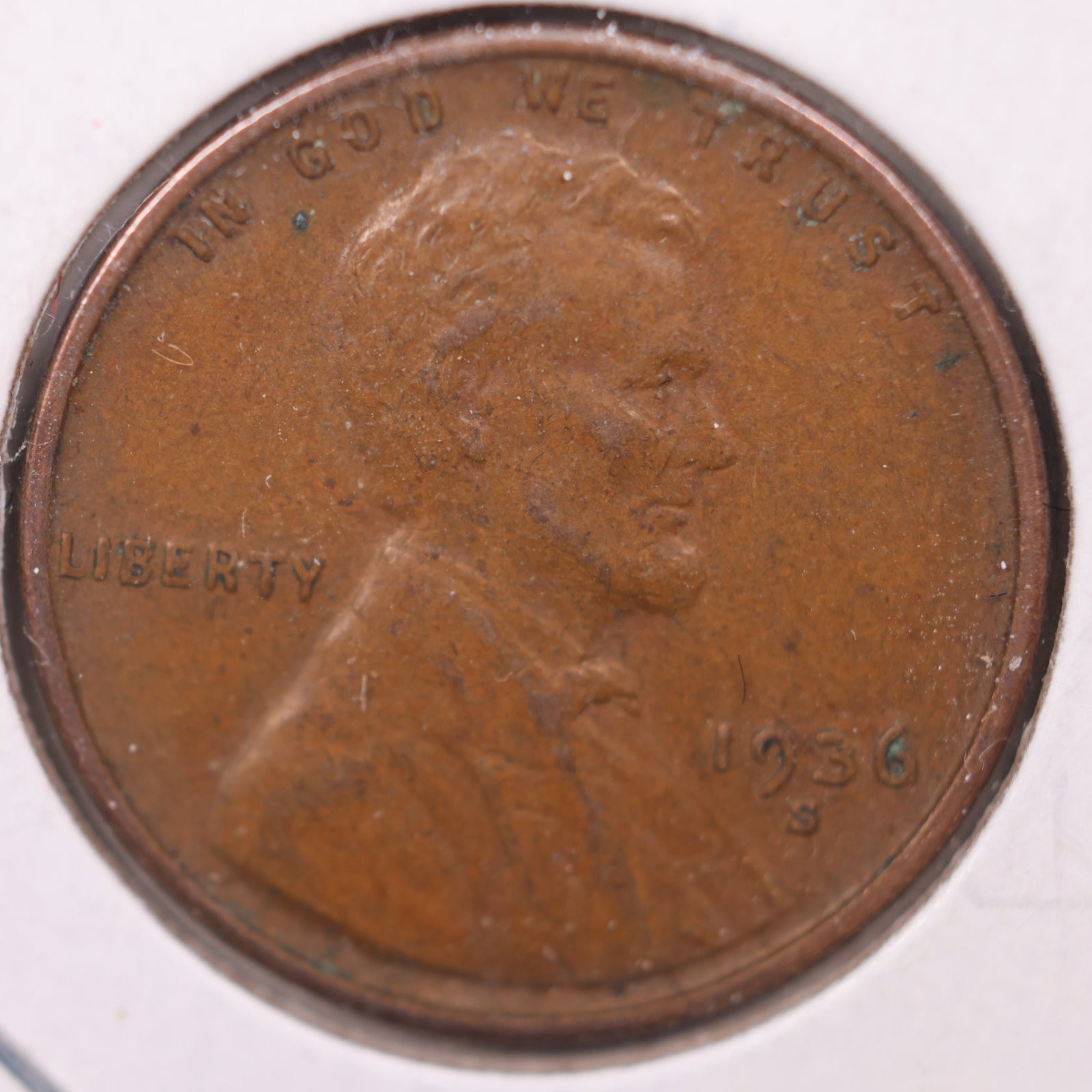 1936 S Wheat Cent, Extra Fine Circulated Coin, Store #CT10179