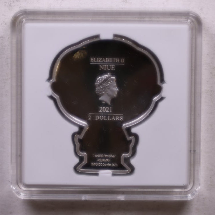 DC 09. AQUAMAN, .999 Silver Coin, 1 Troy Ounce, Store #SR169