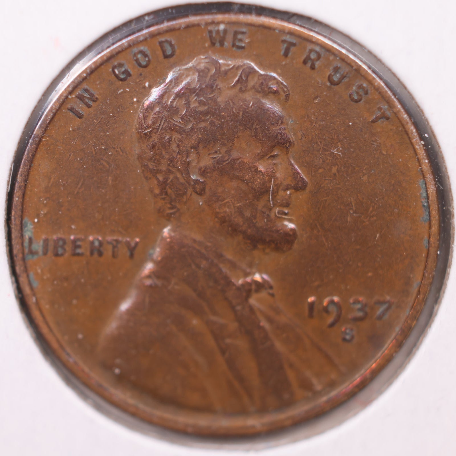 1937 S Wheat Cent, Mint State Uncirculated Coin, Store #CT10188