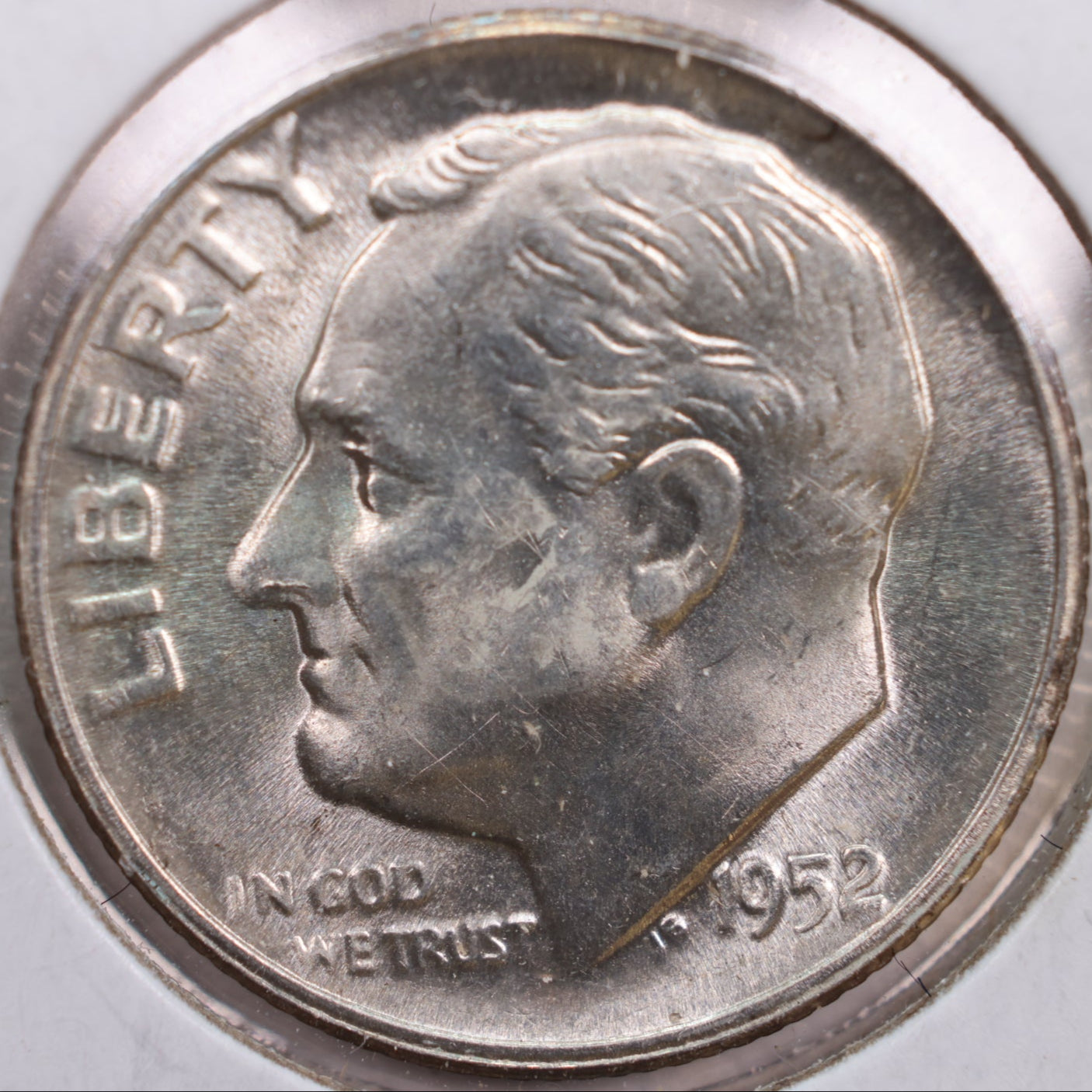 1952 Roosevelt Silver Dime, Mint State Uncirculated Coin, Store #DE0282