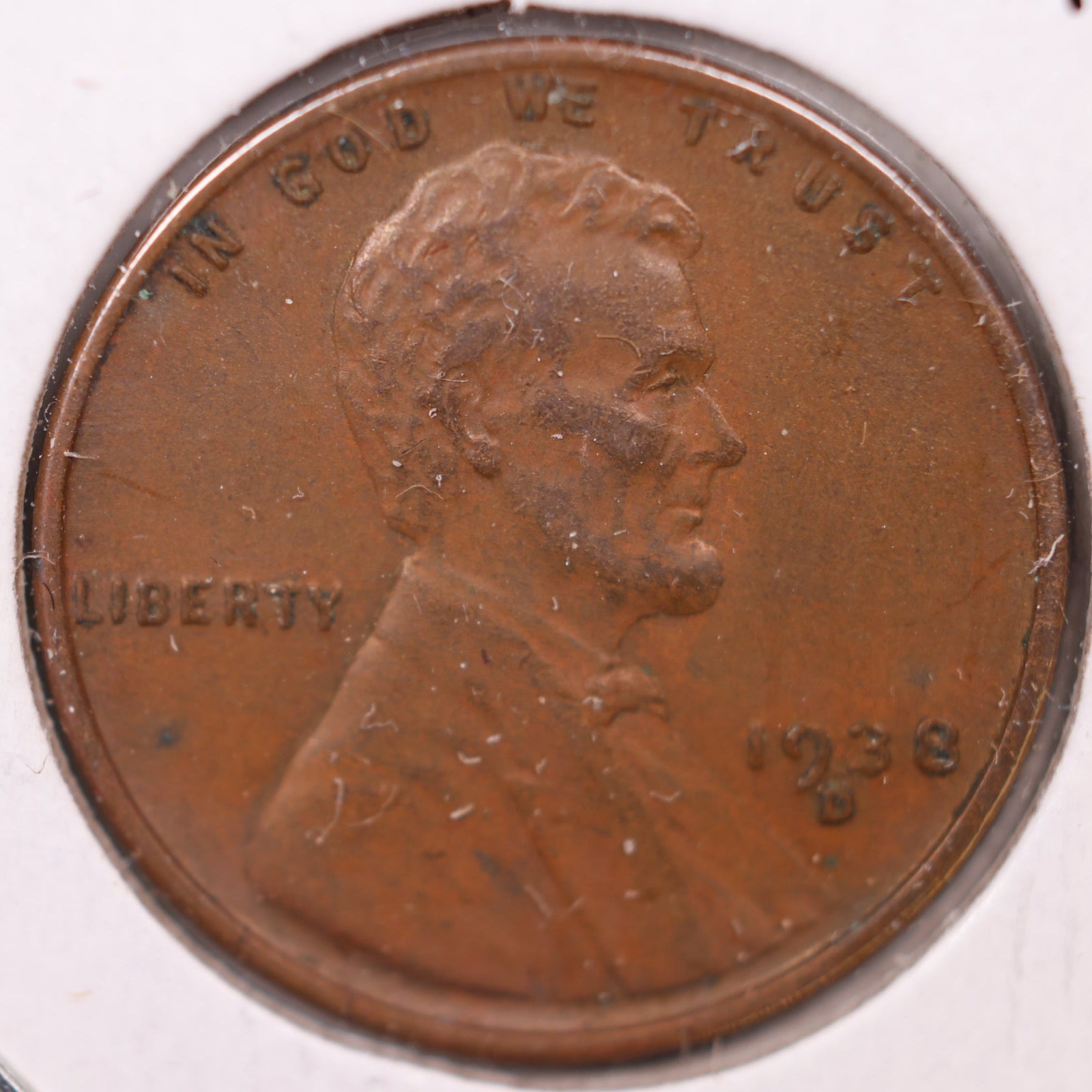 1938 D Wheat Cent, Very Fine Circulated Coin, Store #CT10196