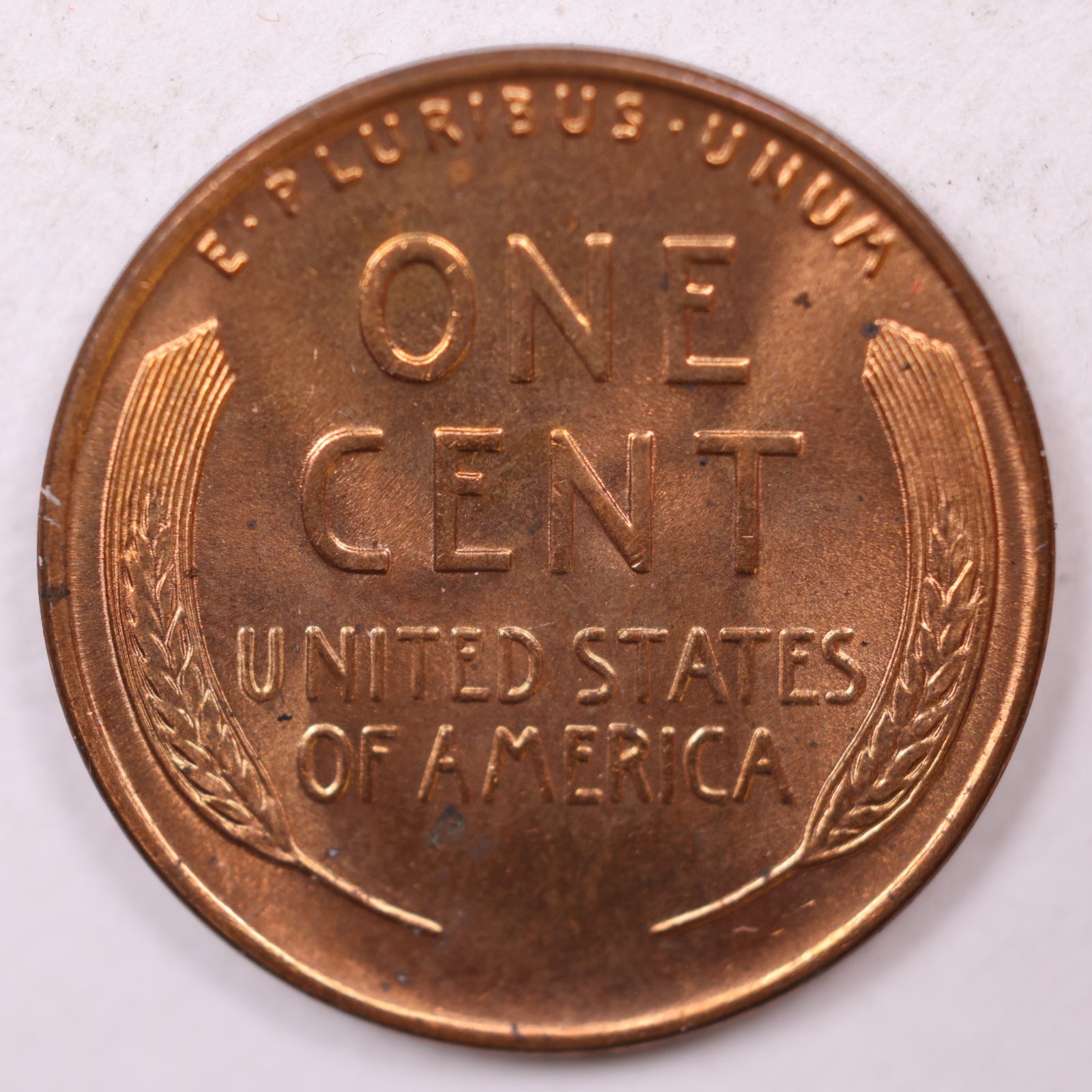 1938-D Wheat Cent, Mint State RD Uncirculated Coin, Store #CT1097