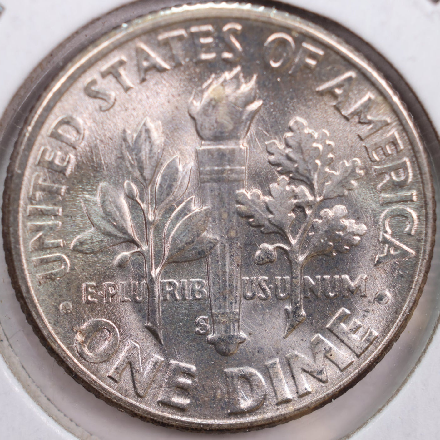 1953-S Roosevelt Silver Dime, Mint State Uncirculated Coin, Store #DE0287