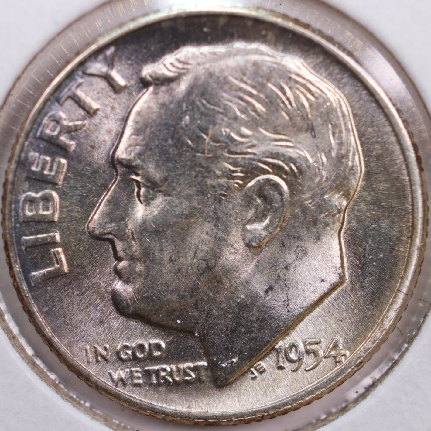 1954 Roosevelt Silver Dime, Mint State Uncirculated Coin, Store #DE0288